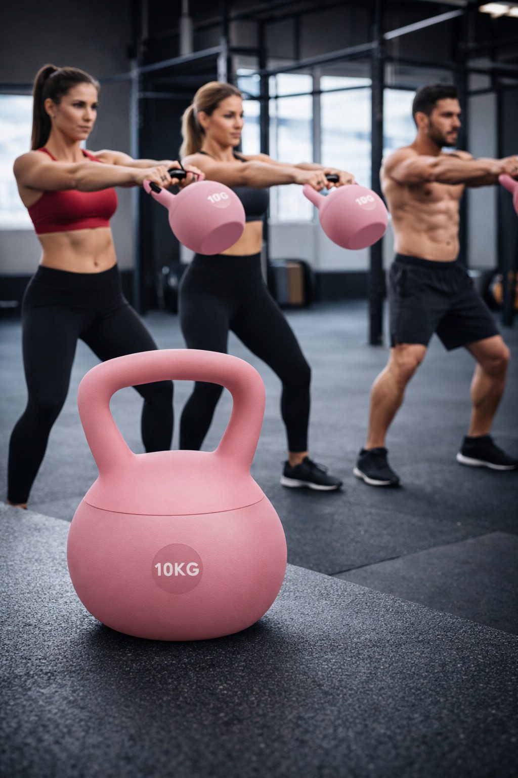 GiglioCollection Kettlebell Soft Kettlebell bodenschonend & leise - stoßdämpfende Kugelhantel, (Soft Kettlebell ideal fürs Homegym Kettlebell 10 kg), Kugelhantel mit Eisensandfüllung - ergonomischer Softgriff