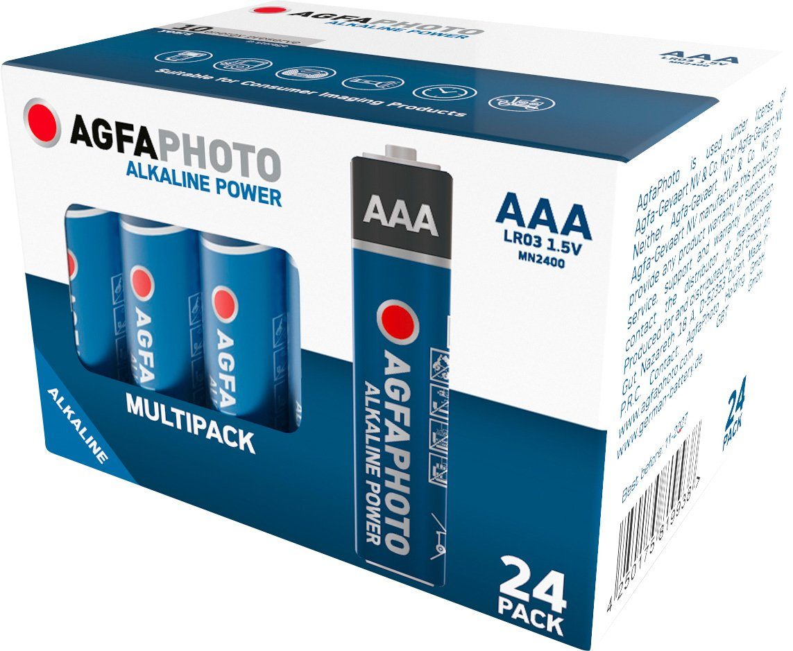 AgfaPhoto Agfaphoto Batterie Alkaline, Micro, AAA, LR03, 1.5V Power, Retail Box Batterie