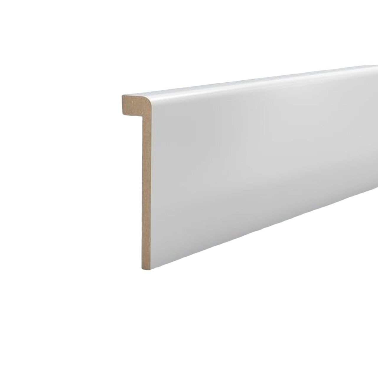 Südbrock Sockelleiste Sockelleiste Abdeckleiste Fliesensockel Verblendung 19x96 RAL 9016, L: 250 cm, H: 9.6 cm, 1-St.