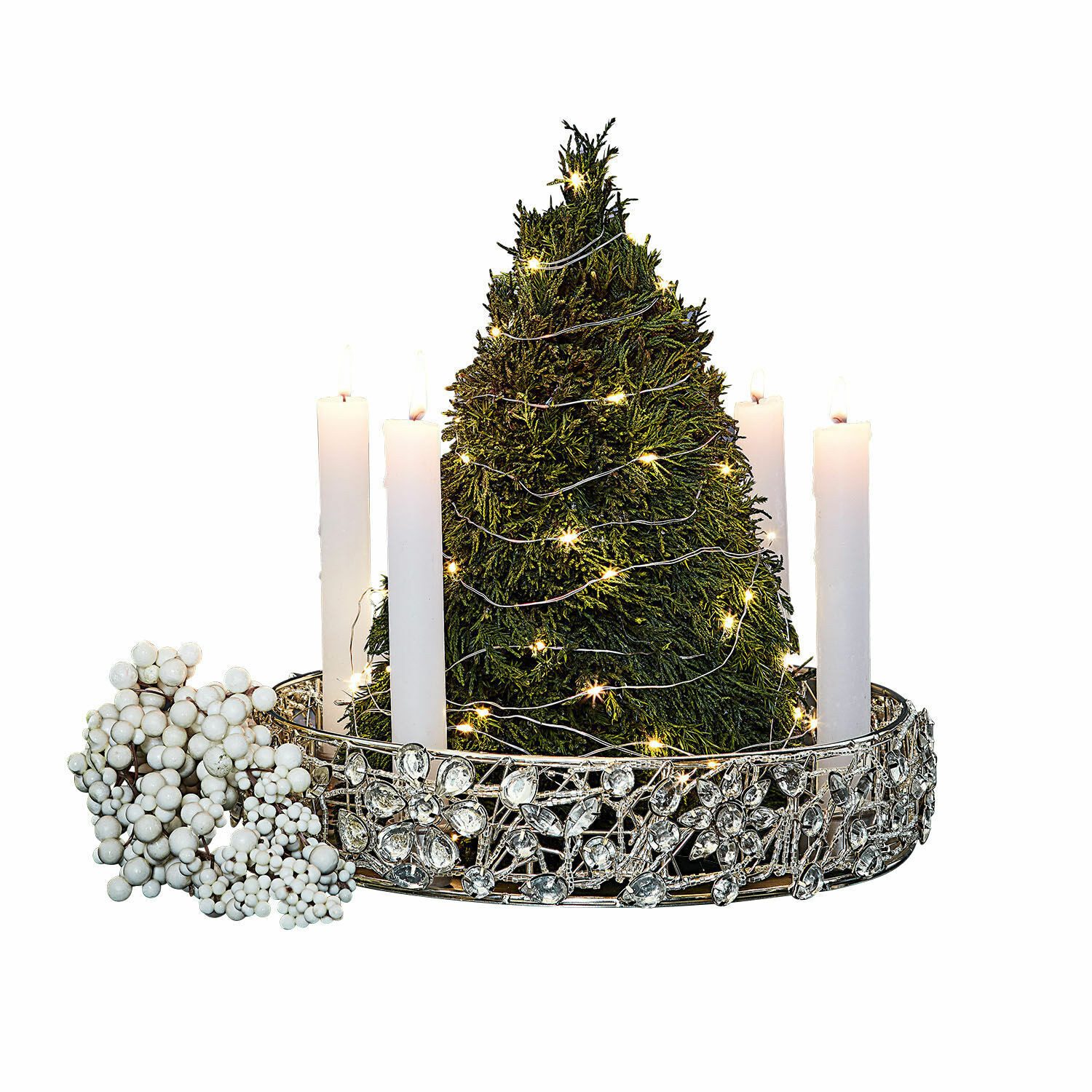 Mirabeau Kerzenständer Kerzenhalter Hope silber