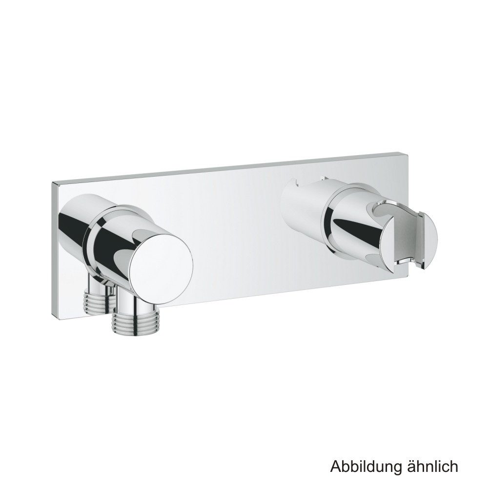 Grohe Badarmatur GROHE Grohtherm F Wandanschlussbogen intgr. Brausehalter ohne UPK chro