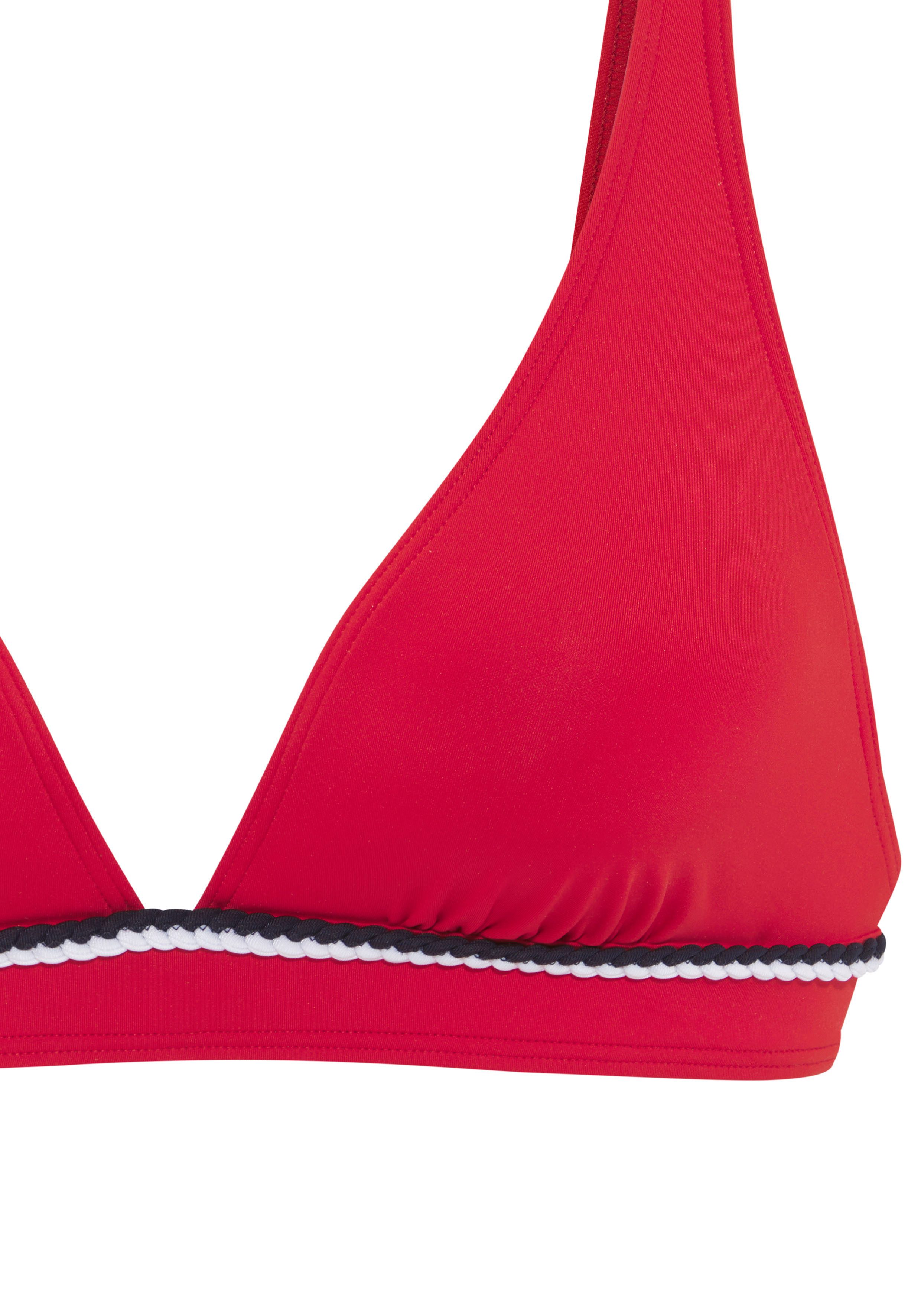 s.Oliver Triangel-Bikini-Top Junis, mit geflochtener Kordel