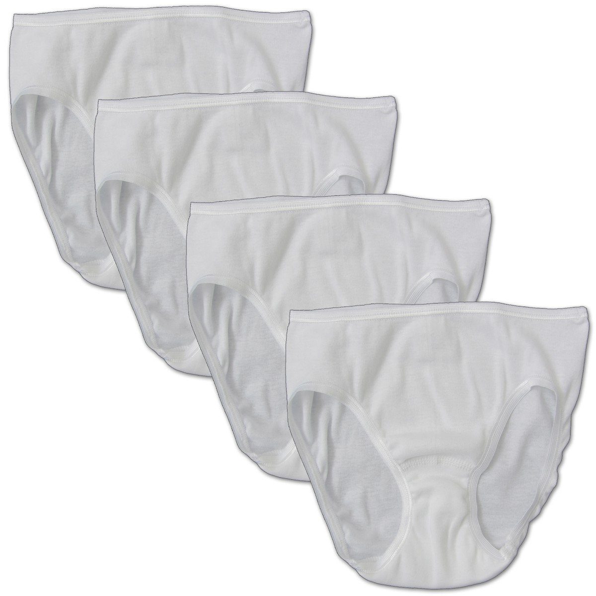 HERMKO Slip 2130 (Pack, 4er) 100 % Bio-Baumwolle, Feinripp, elastische Abschlüsse, Basic, weich