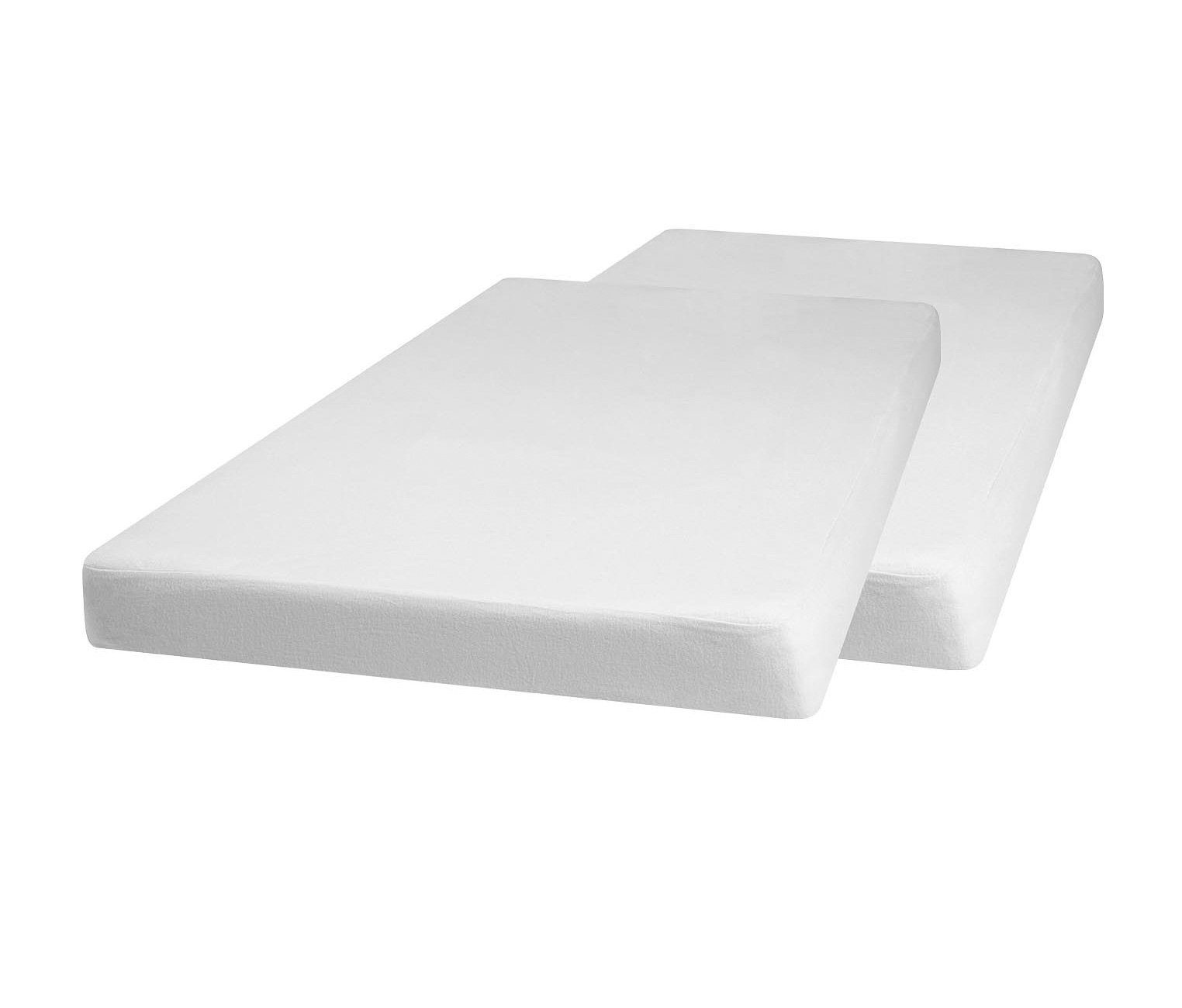 Playshoes Spannbettlaken Molton-Spannbettlaken 70x140 cm 2er Pack