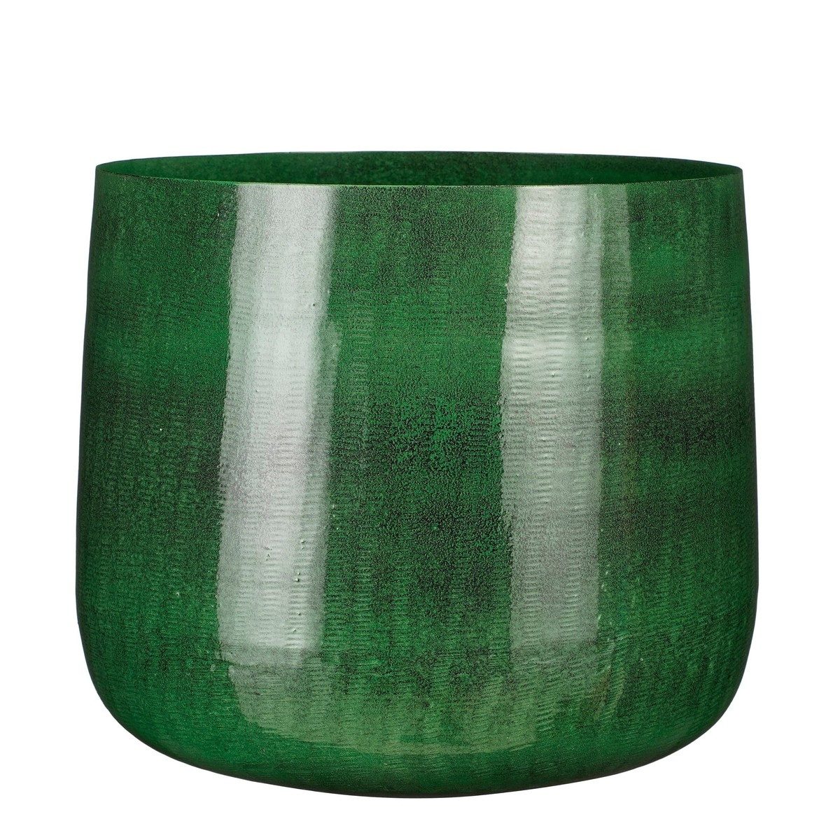 Mica Decorations Blumentopf Mica Decorations Benson Topf rund d.gruen - h27xd32cm (1 Bloempot)