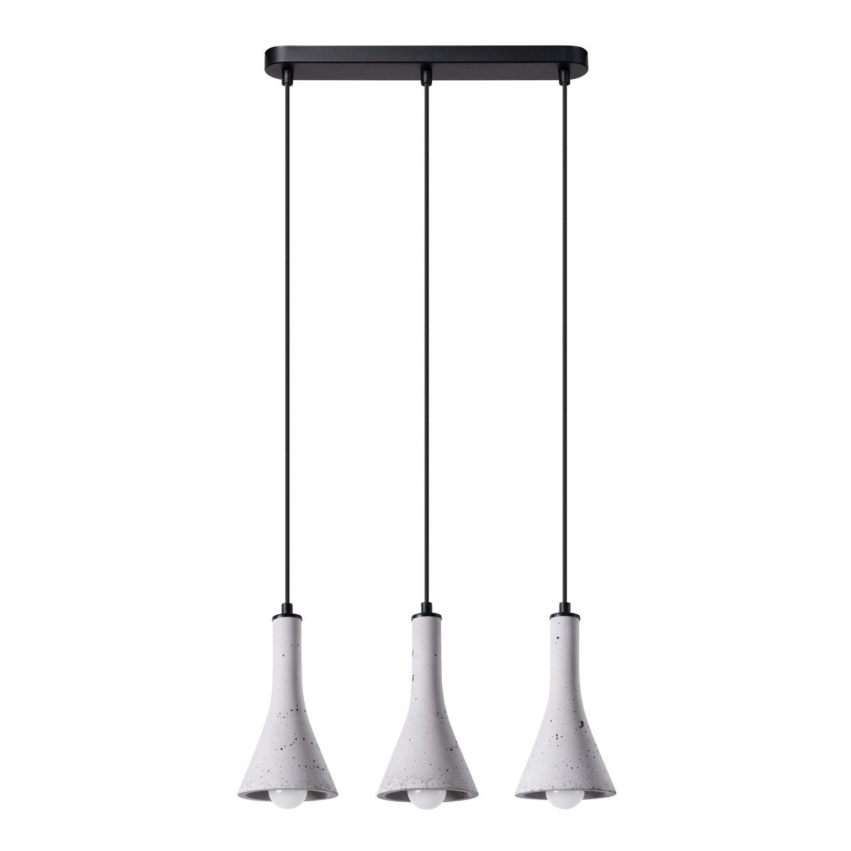 möbelvita Pendelleuchte Pendelleuchten TIVE 3L beton, Lichter aus, NEIN