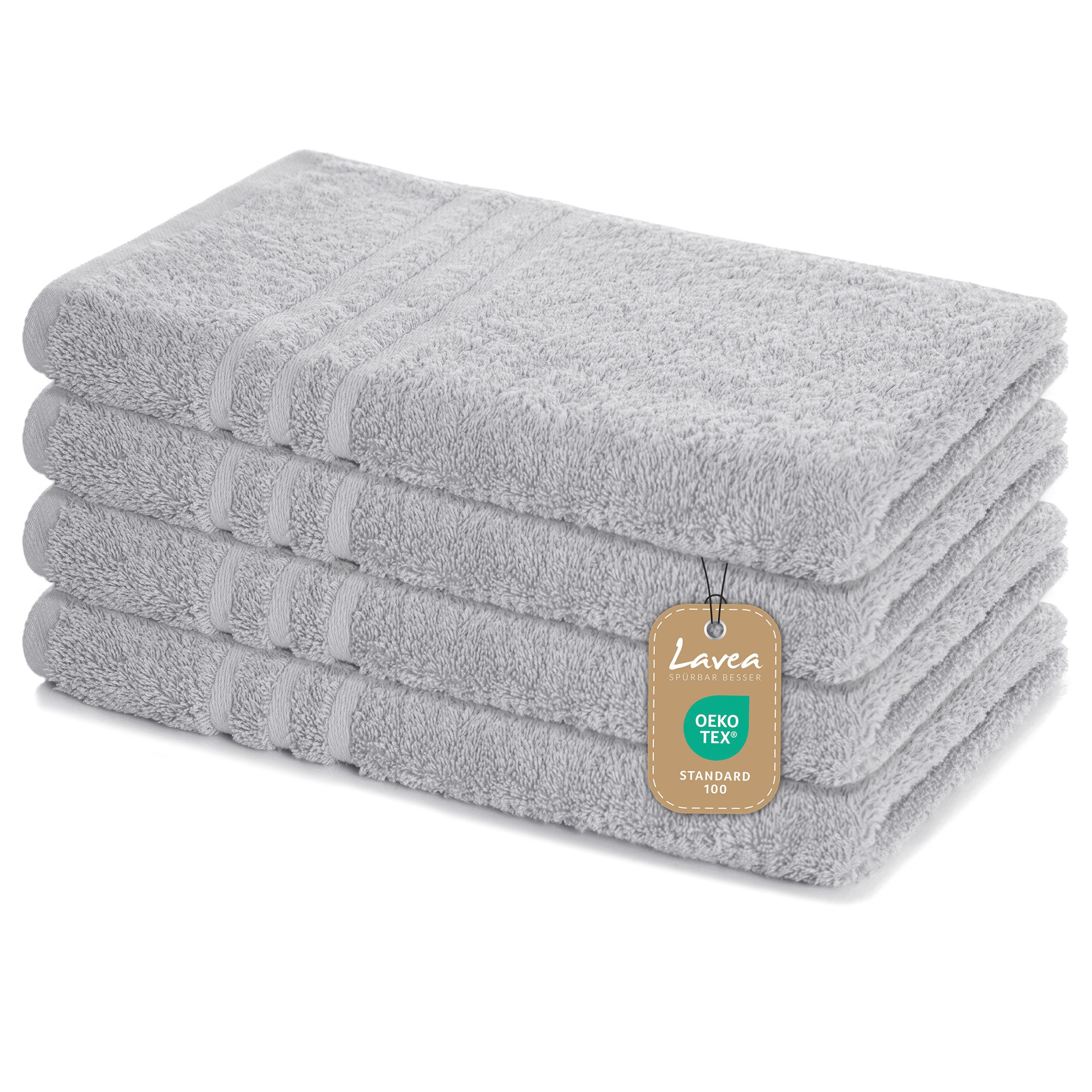 Lavea Handtuch Elena-Frottierserie 50x100 cm, 100% Baumwolle (4er Set), 500 günstig online kaufen