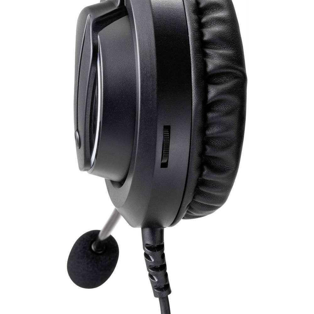 Renkforce Gaming LED-Beleuchtung Ear On Headset mit Kopfhörer (Lautstärkeregelung)