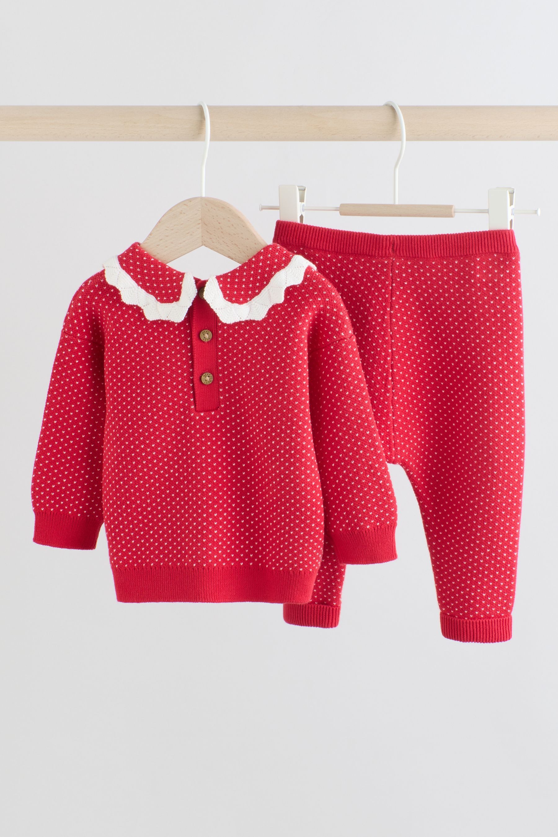 Next Top & Leggings Baby Strickoberteil und Leggings im Set (2-tlg)