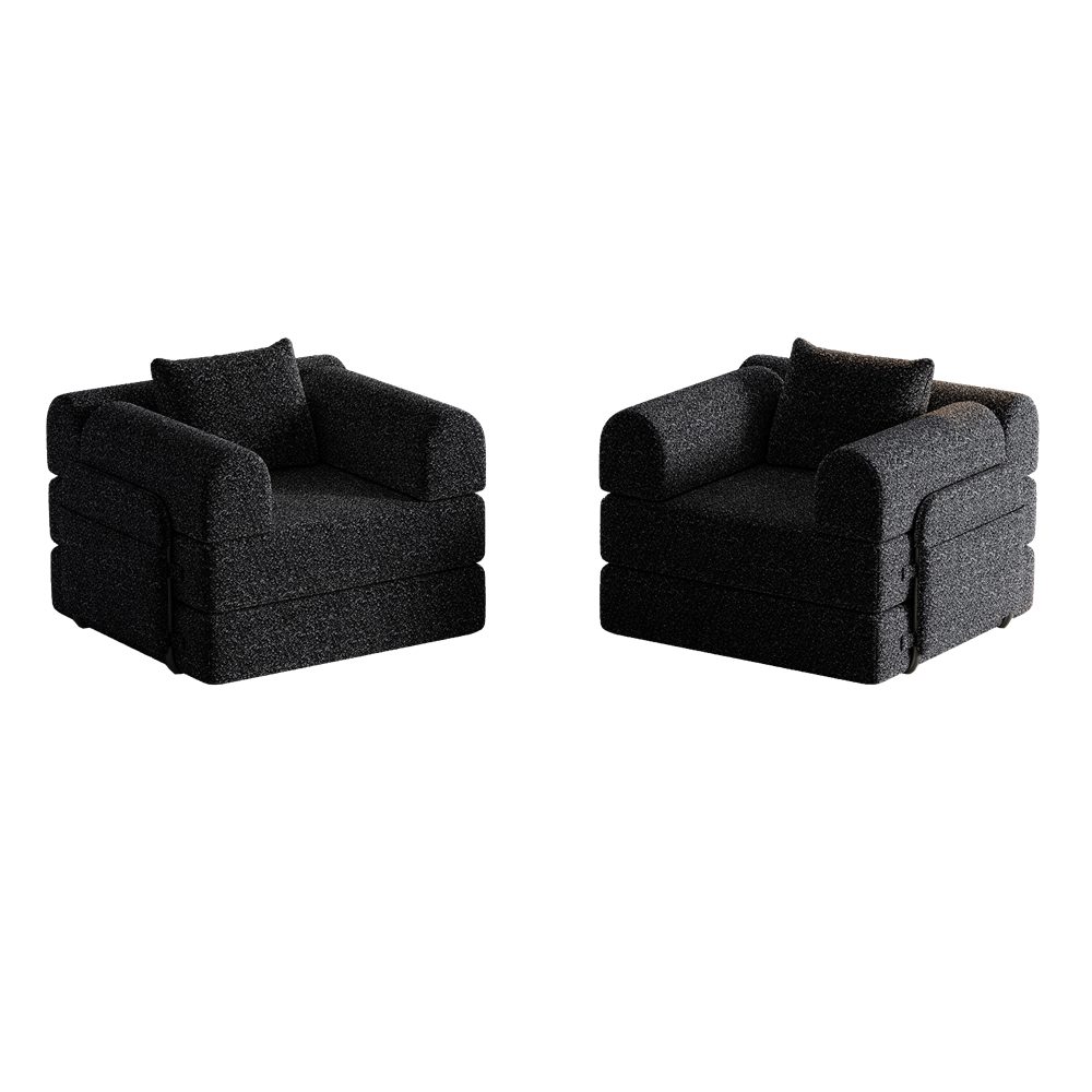 OKWISH Schlafsofa Modernes Chenille-Sofa 2-in-1, mit integriertem Stauraum günstig online kaufen