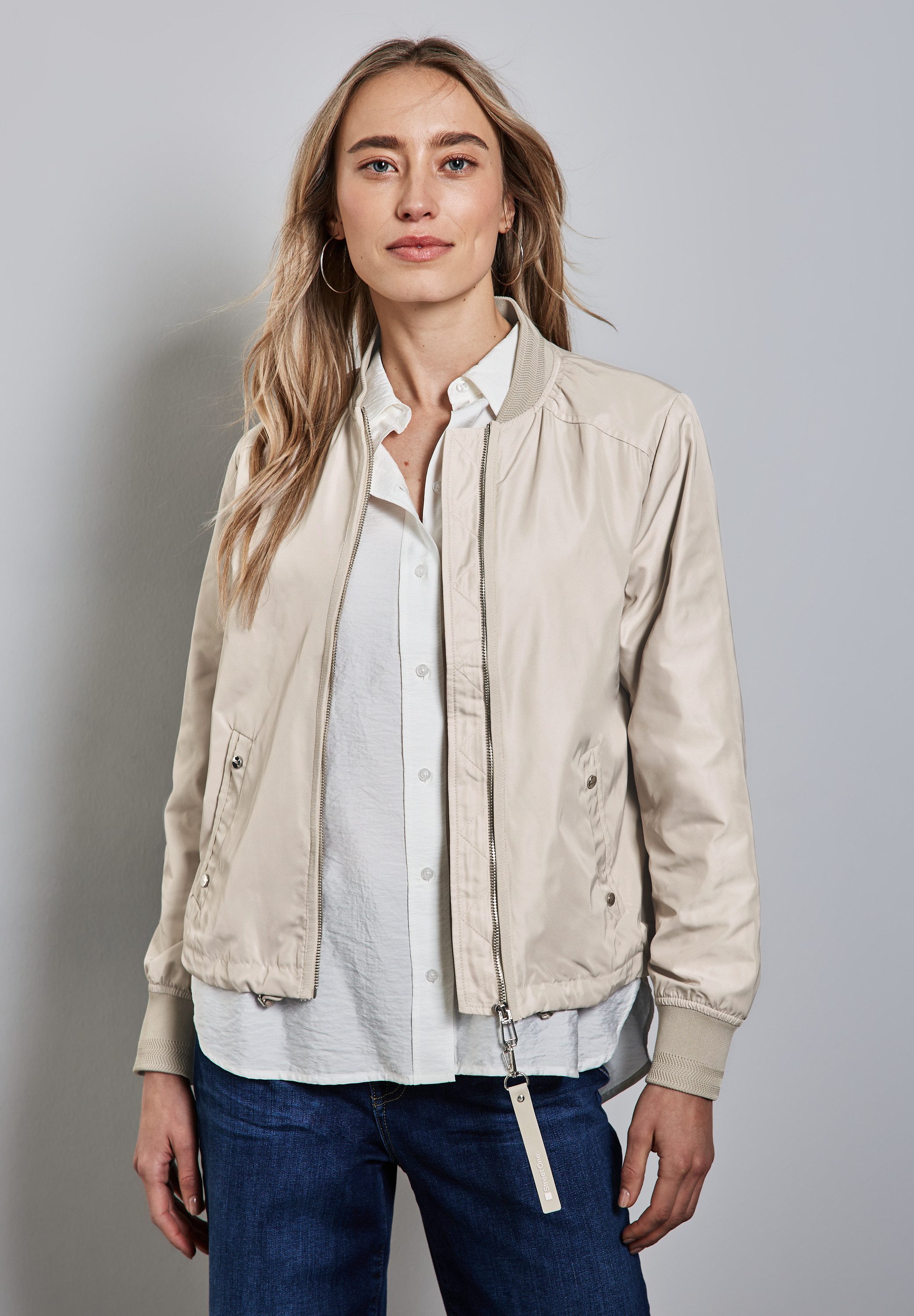 STREET ONE Blouson mit Elastiksaum und Tunnelzug