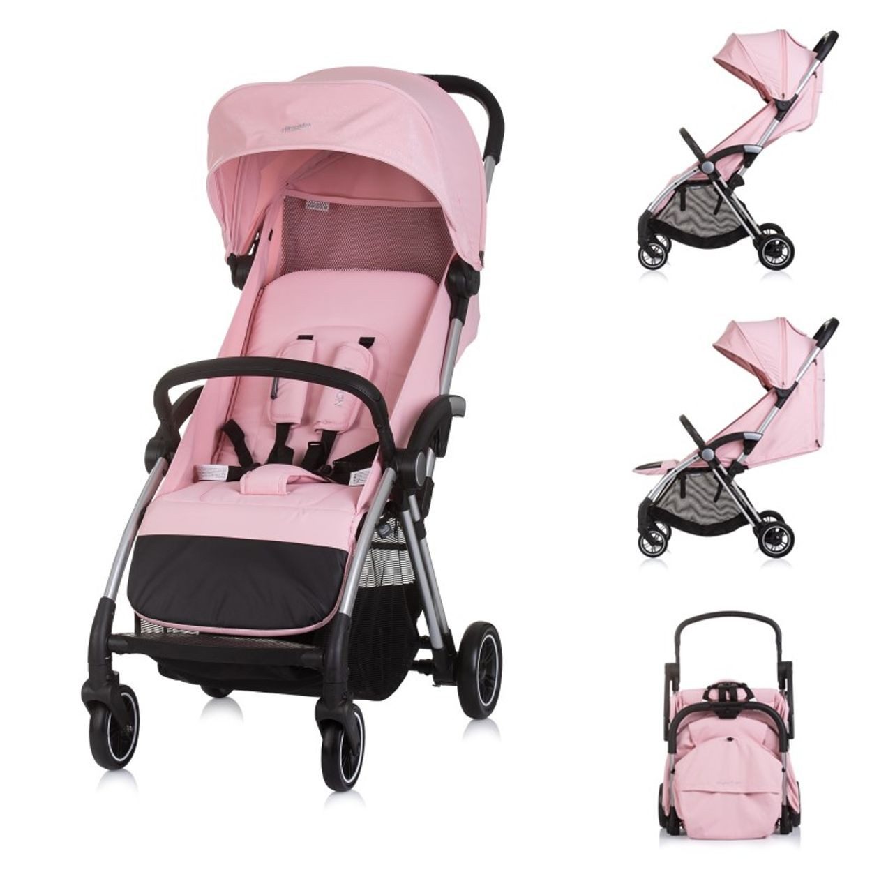 Chipolino Kinder-Buggy Illusion, 3D-Automatikfaltung, Federung, Rückenlehne verstellbar, bis 22 kg