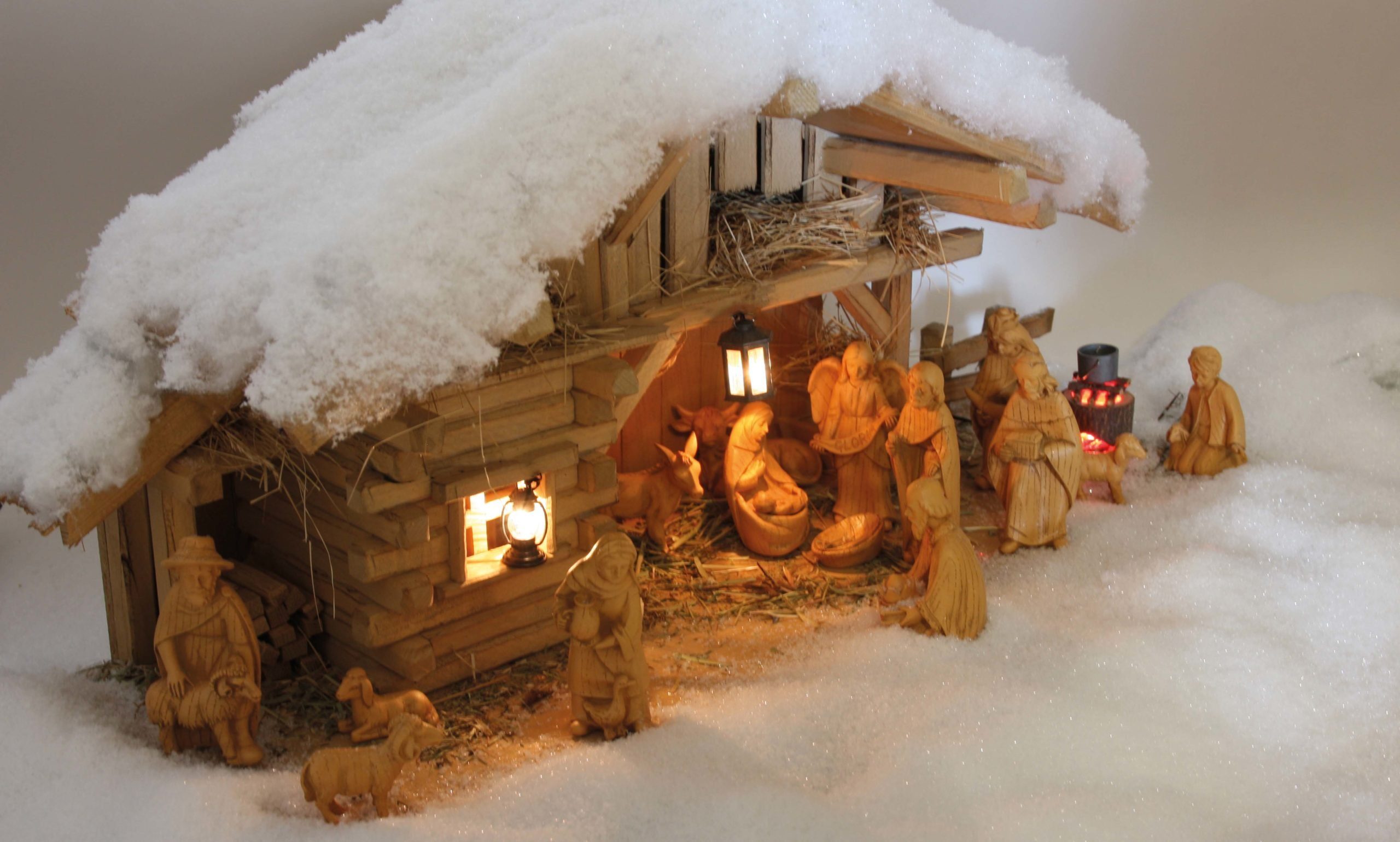 FADEDA Krippenfigur FADEDA Wanderer mit Stock, Höhe in cm: 11 (1 St)