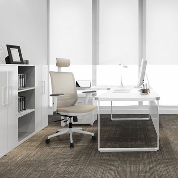 hjh OFFICE Drehstuhl Profi Bürostuhl PROFONDO PRO W Stoff/Netzstoff (1 St), Schreibtischstuhl ergonomisch
