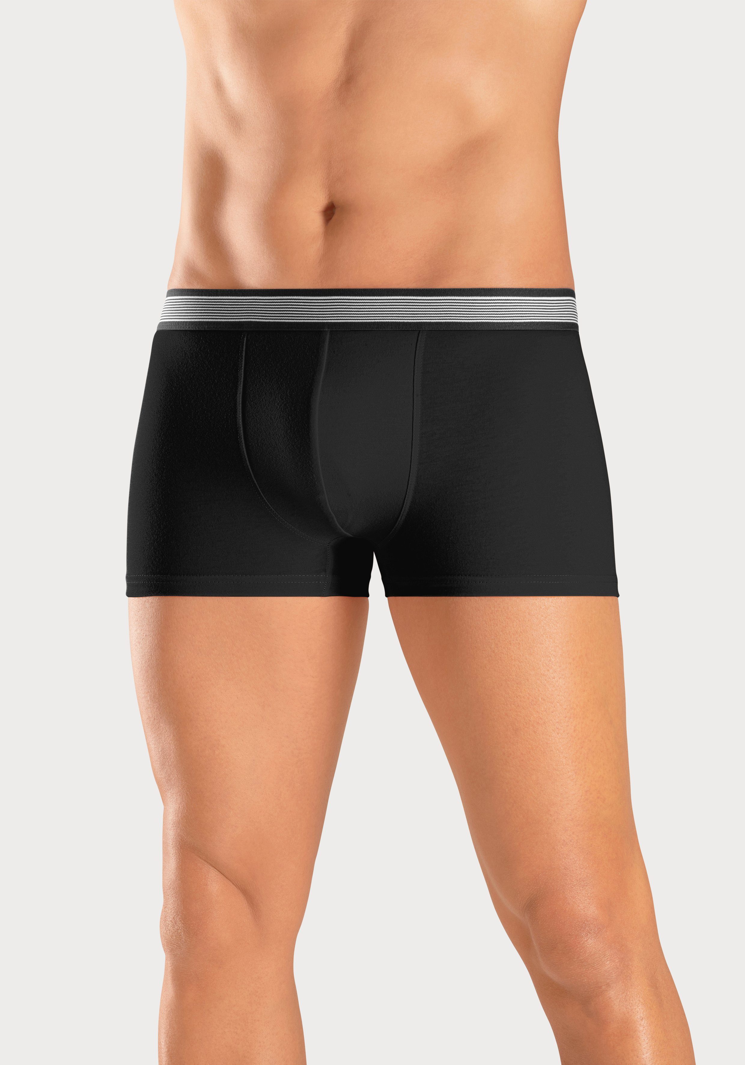 H.I.S Boxer Boxershorts für Herren (Packung, 4-St) mit gestreiftem Webbund
