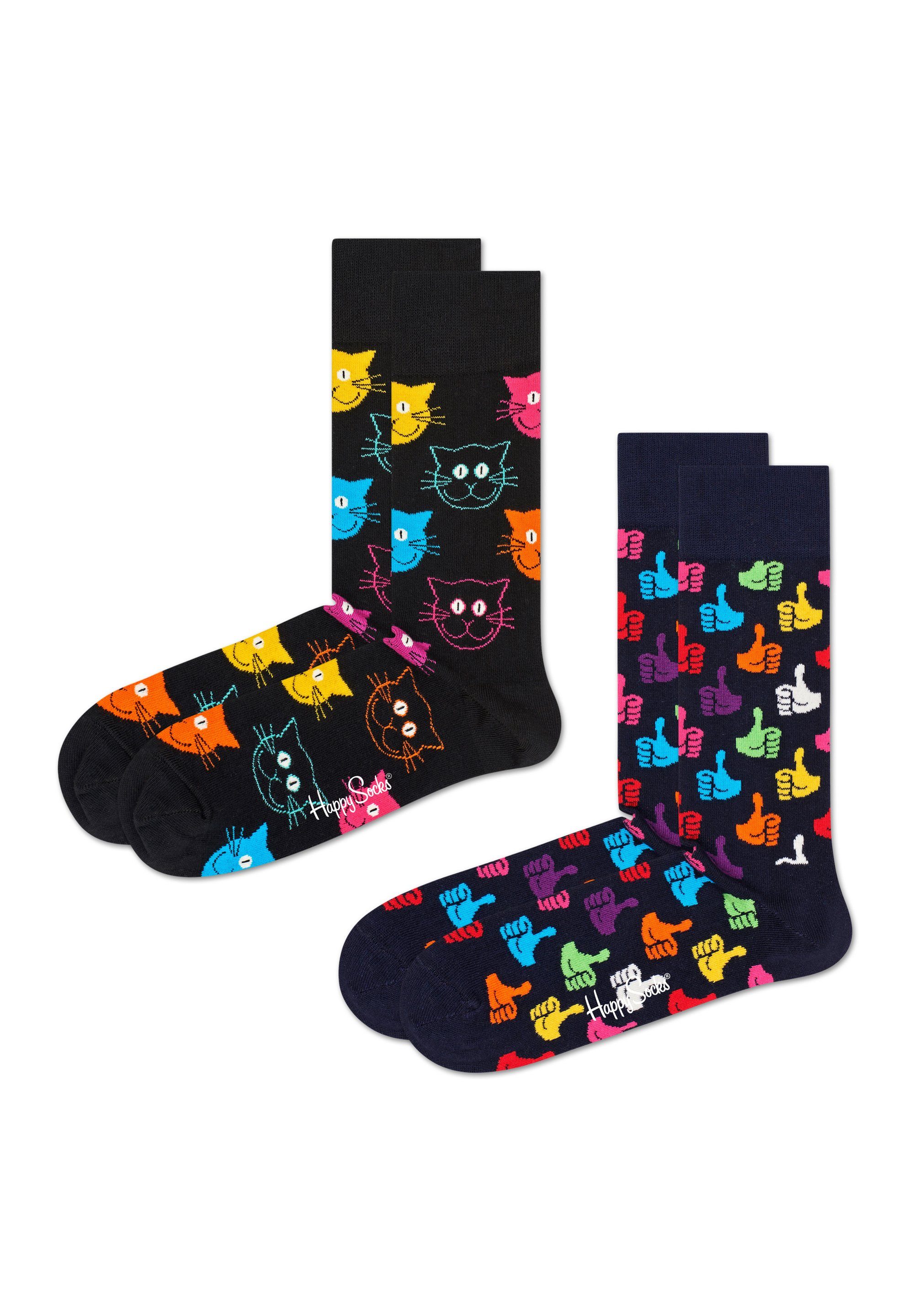 Happy Socks Basicsocken 2-Pack Classic Cat günstig online kaufen