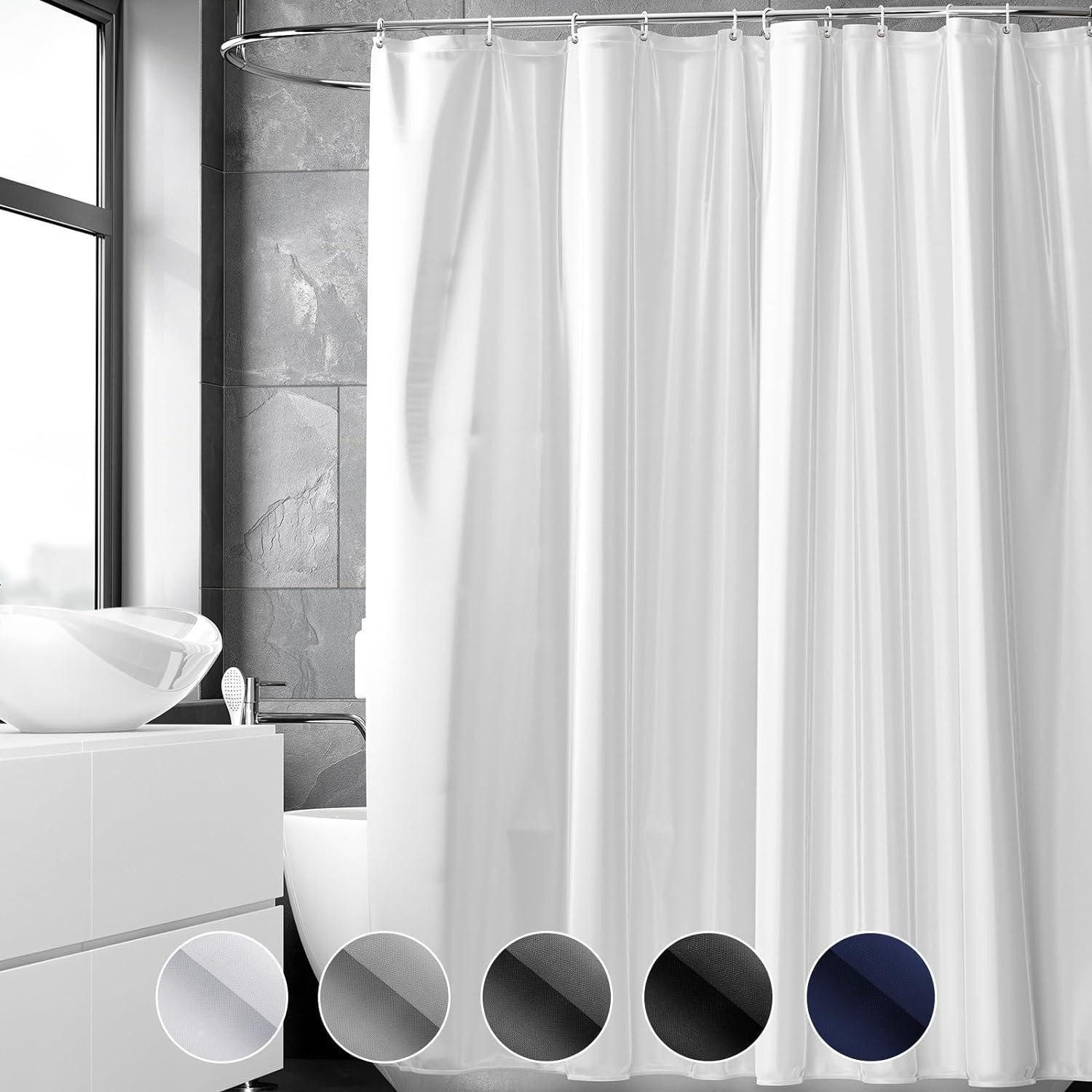 LuxusKollektion Duschvorhang Duschvorhang 240x200 cm Anti-schimmel Waschbar Wasserabweisend Textil