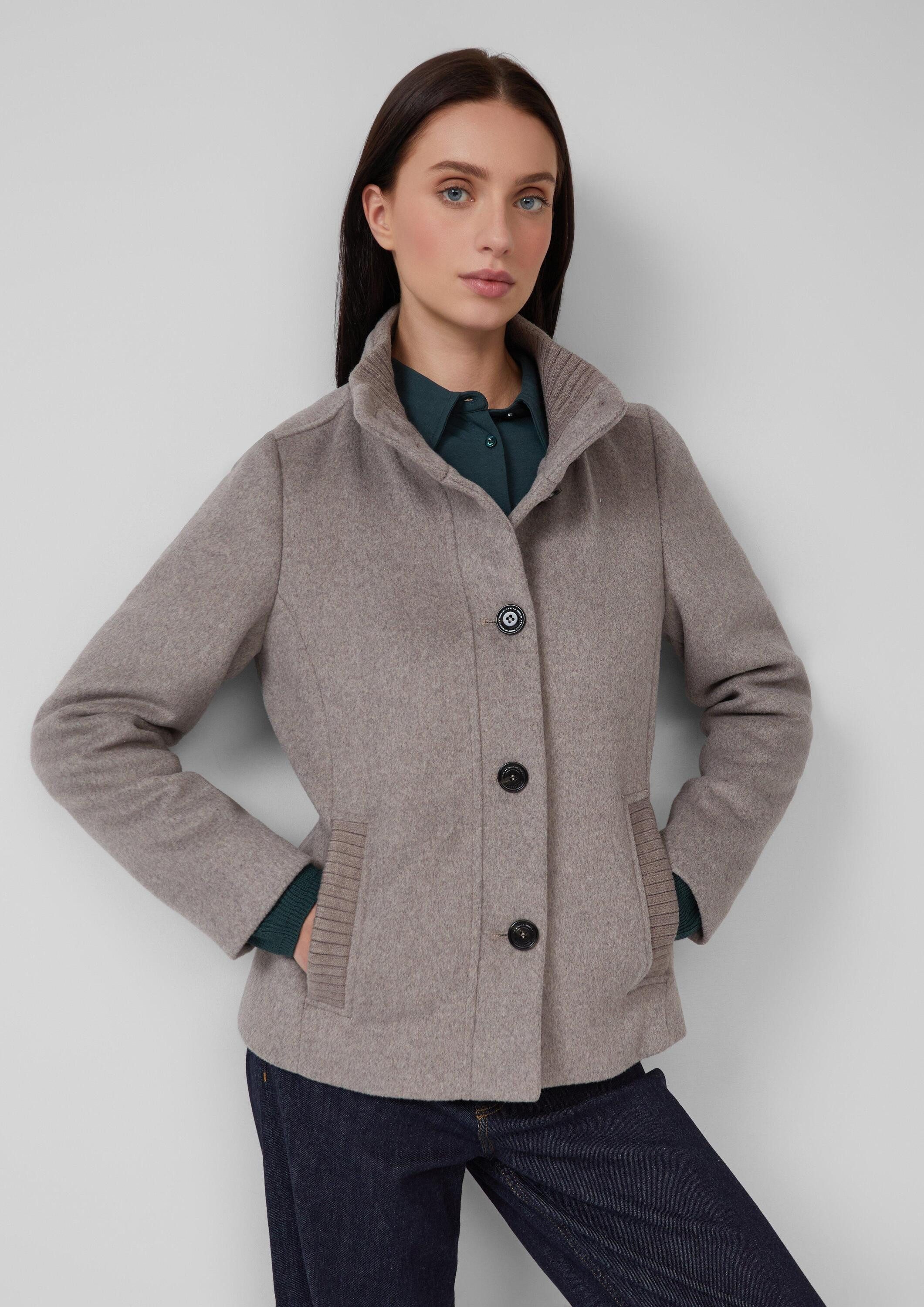 s.Oliver Funktionsjacke Outdoor-Jacke Jacke aus Wollmix mit Knopfleiste günstig online kaufen