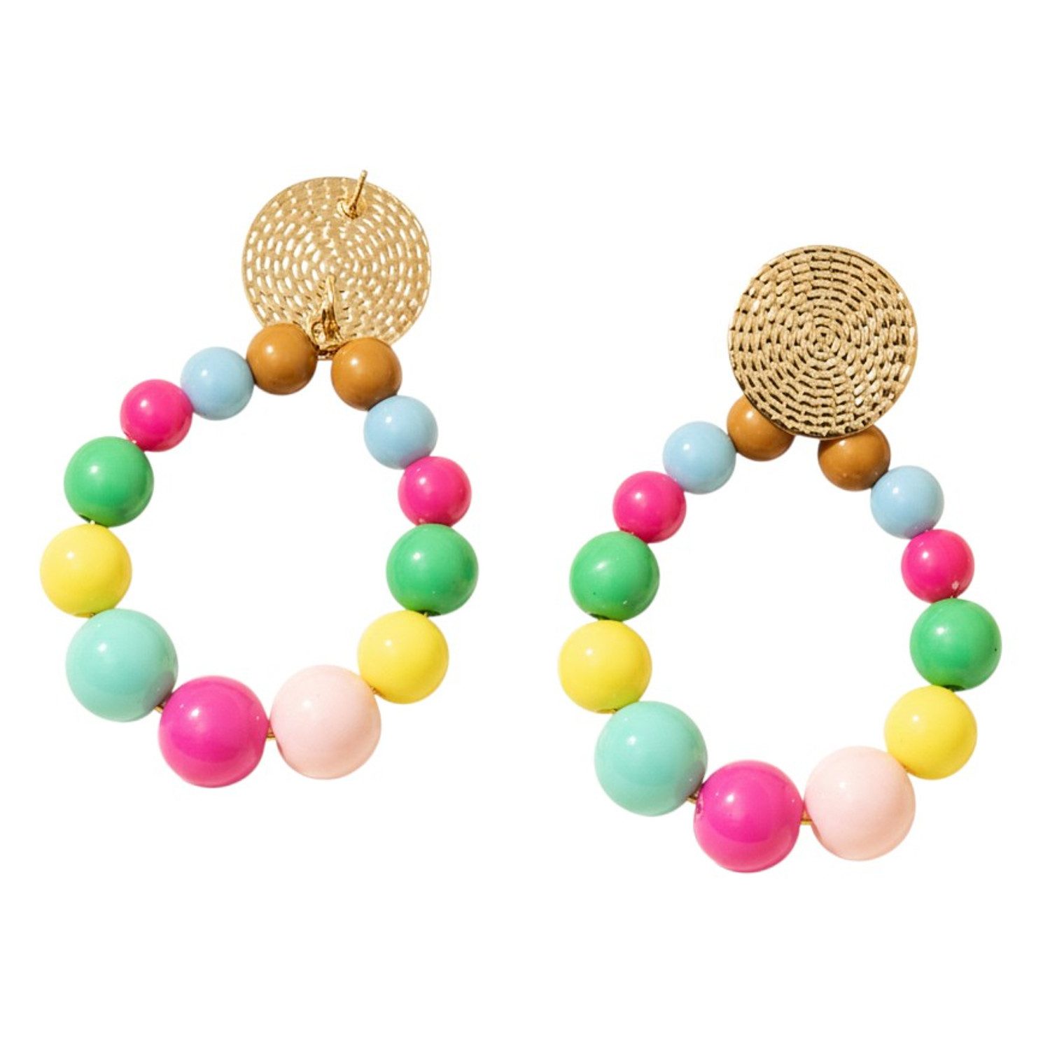 KARMA Perlenohrringe XL Damen Ohrringe vers. Farben bunt 7 cm (Statement-Oh günstig online kaufen