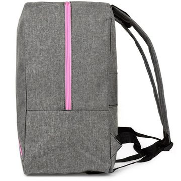 nm_trade Reiserucksack Rucksack Reisetasche Handgepäck RYANAIR 40x20x25 cm Grau, wasserdicht, geräumig, leicht, Volumen 20L, aus Cordura