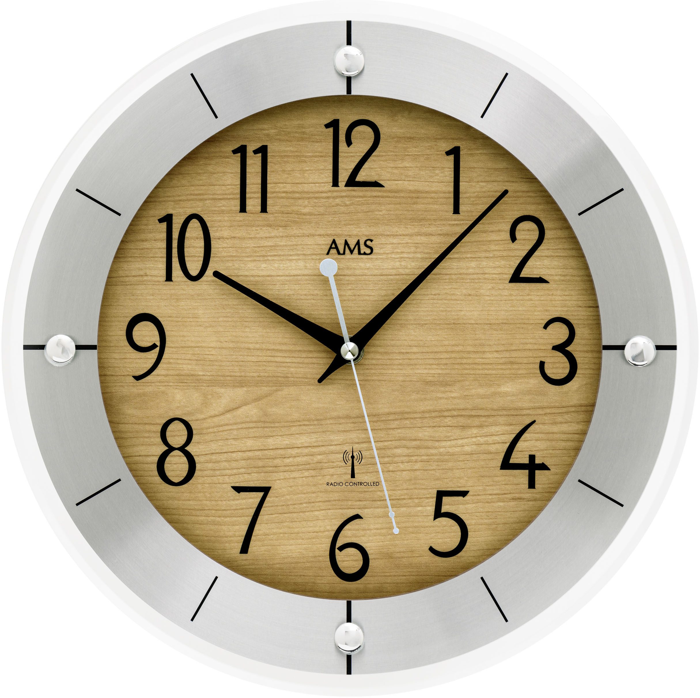 AMS Funkwanduhr (Quarzuhr, Wanduhr, Made in günstig online kaufen
