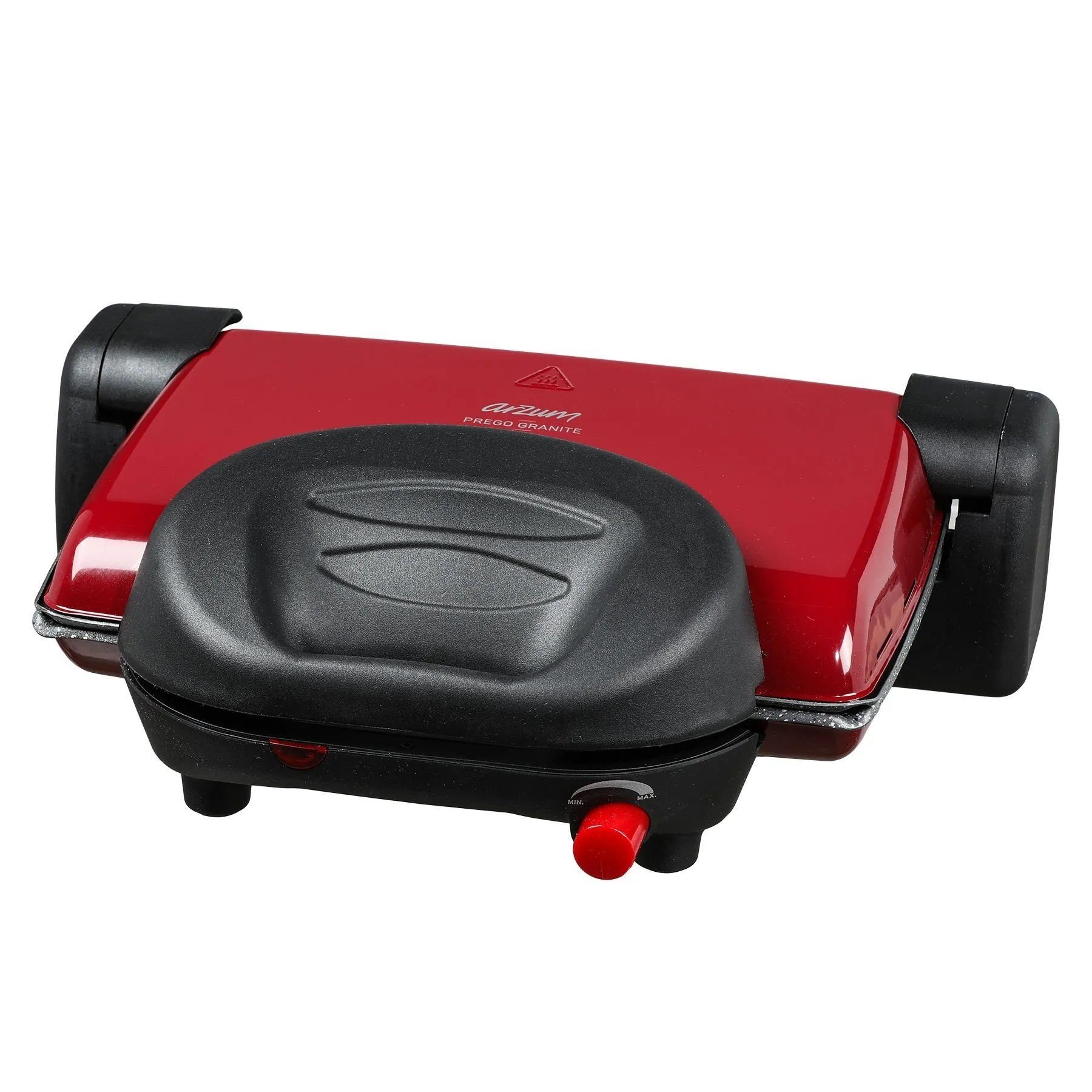 Arzum Sandwichmaker Sandwichmaker 1800W Antihaft-Gusseisenplatte Edelstahl Granitoptik in