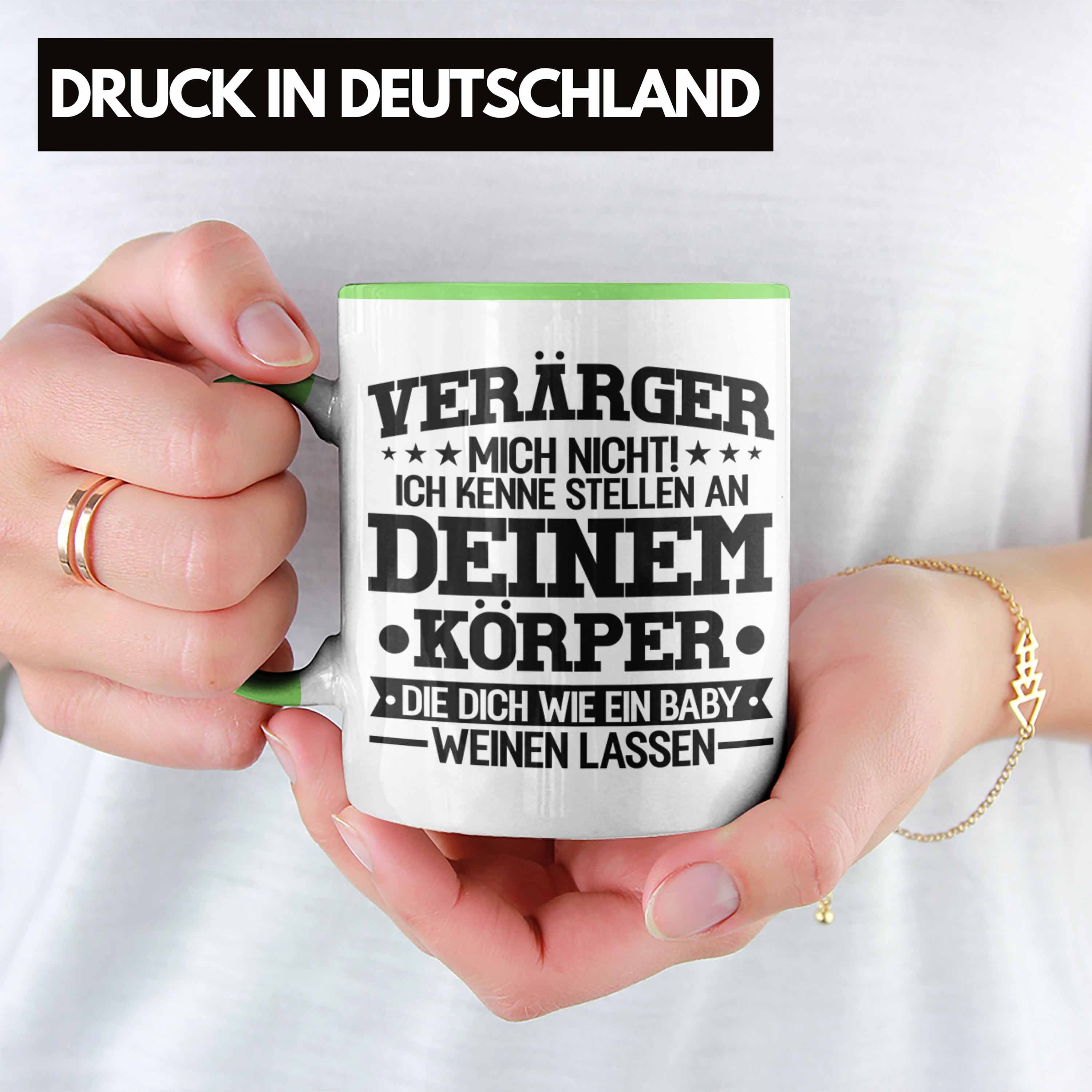 Praxis Trendation Geschenk Physiotherapie Tasse Geschenkidee Grün - Lustiger Trendation Tasse Spruch Physiotherapeut