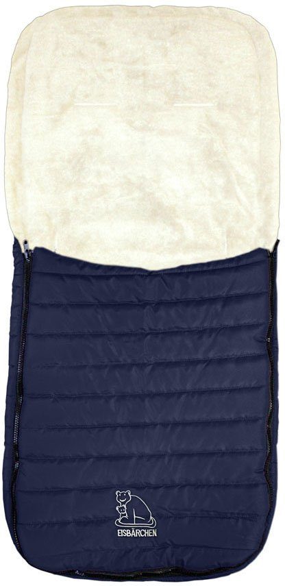 Heitmann Felle Fußsack Eisbärchen - Steppfußsack, für die Übergangszeit, ideal für Kinderwagen & Buggy, waschbar