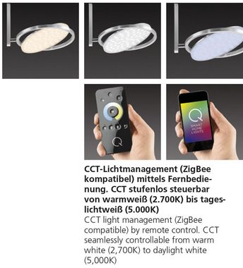 Paul Neuhaus Smarte LED-Leuchte LED Deckenleuchte Spot Q - ORBIT Smart Home, Smart Home, CCT-Farbtemperaturregelung, Dimmfunktion, Memoryfunktion, mit Leuchtmittel, dimmbar per Fernbedienung Strahler schwenkbar, CCT