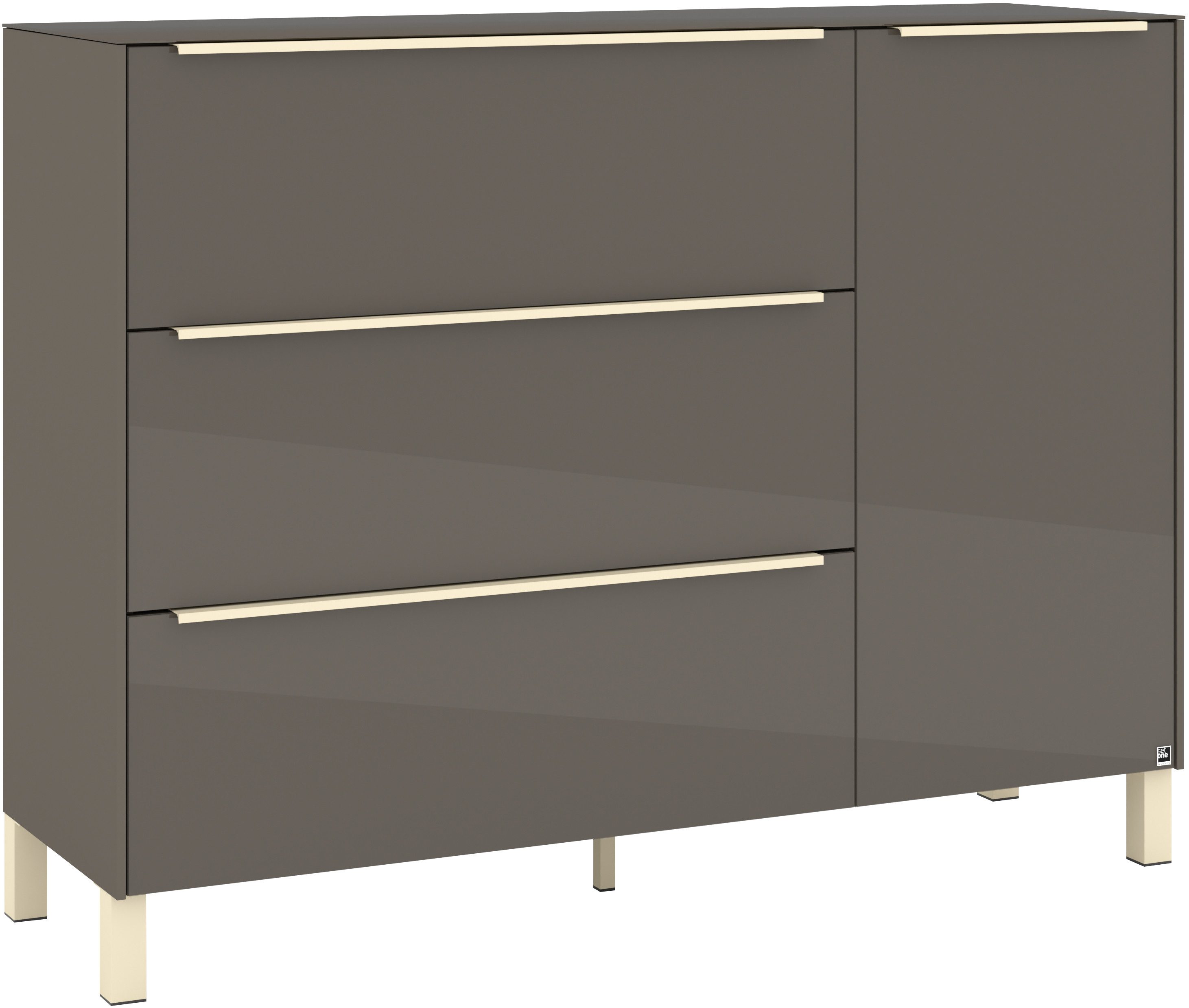 set one by Musterring Sideboard Reno (1 St), Mit Vierkantfuß in diversen Farben, 106 cm Höhe & Farbauswahl