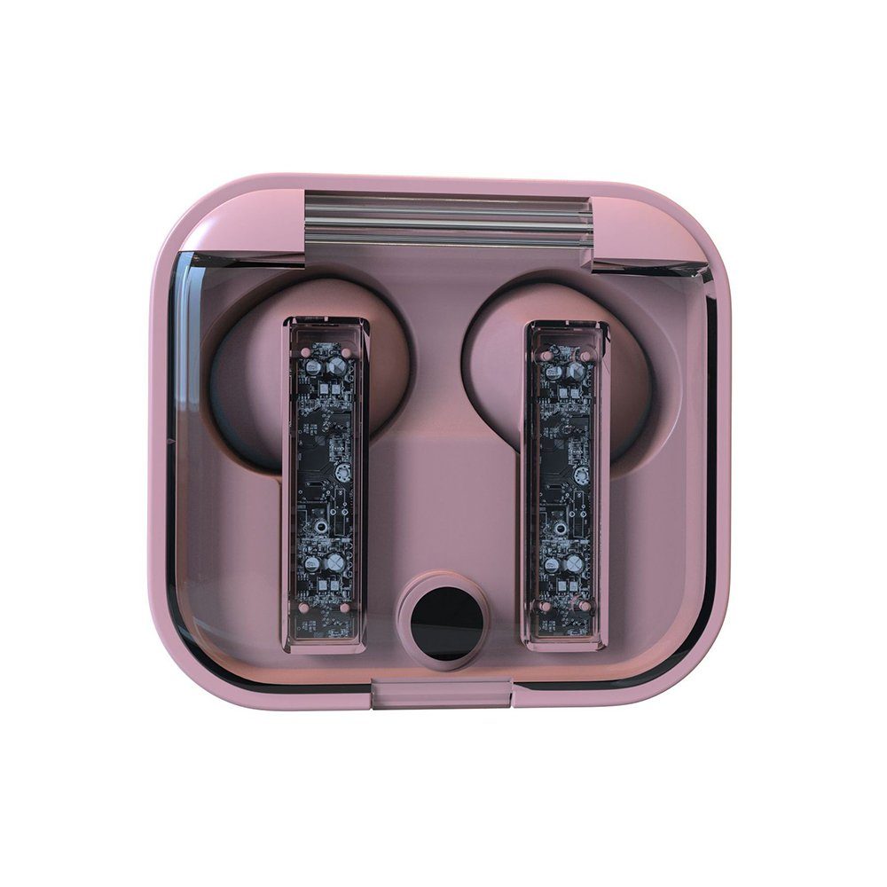 ZanMax Bluetooth-Kopfhörer Bluetooth-Kopfhörer kabellose Rosa Mini-Bluetooth-Ohrhörer,