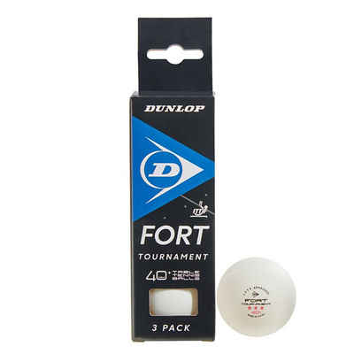 Dunlop Tischtennisball 40+ FORT TOURNAMENT 3 BALL WEI WHITE