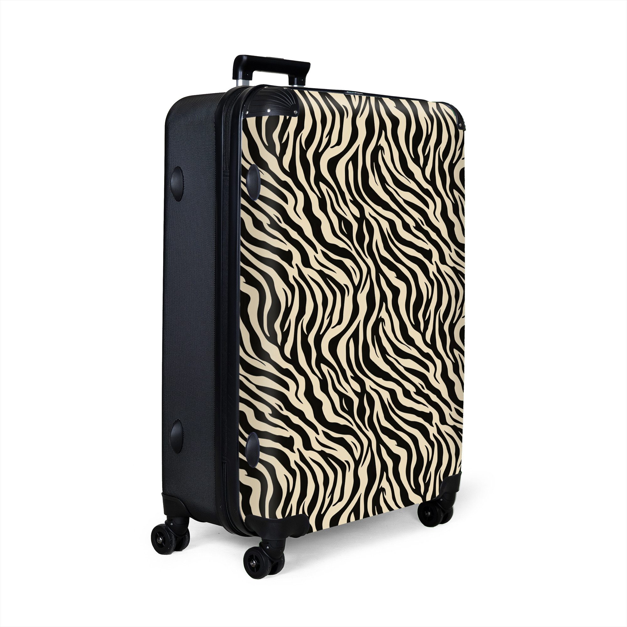 NoBoringSuitcases.com© Hartschalen-Trolley Tiermuster - Zebra - günstig online kaufen