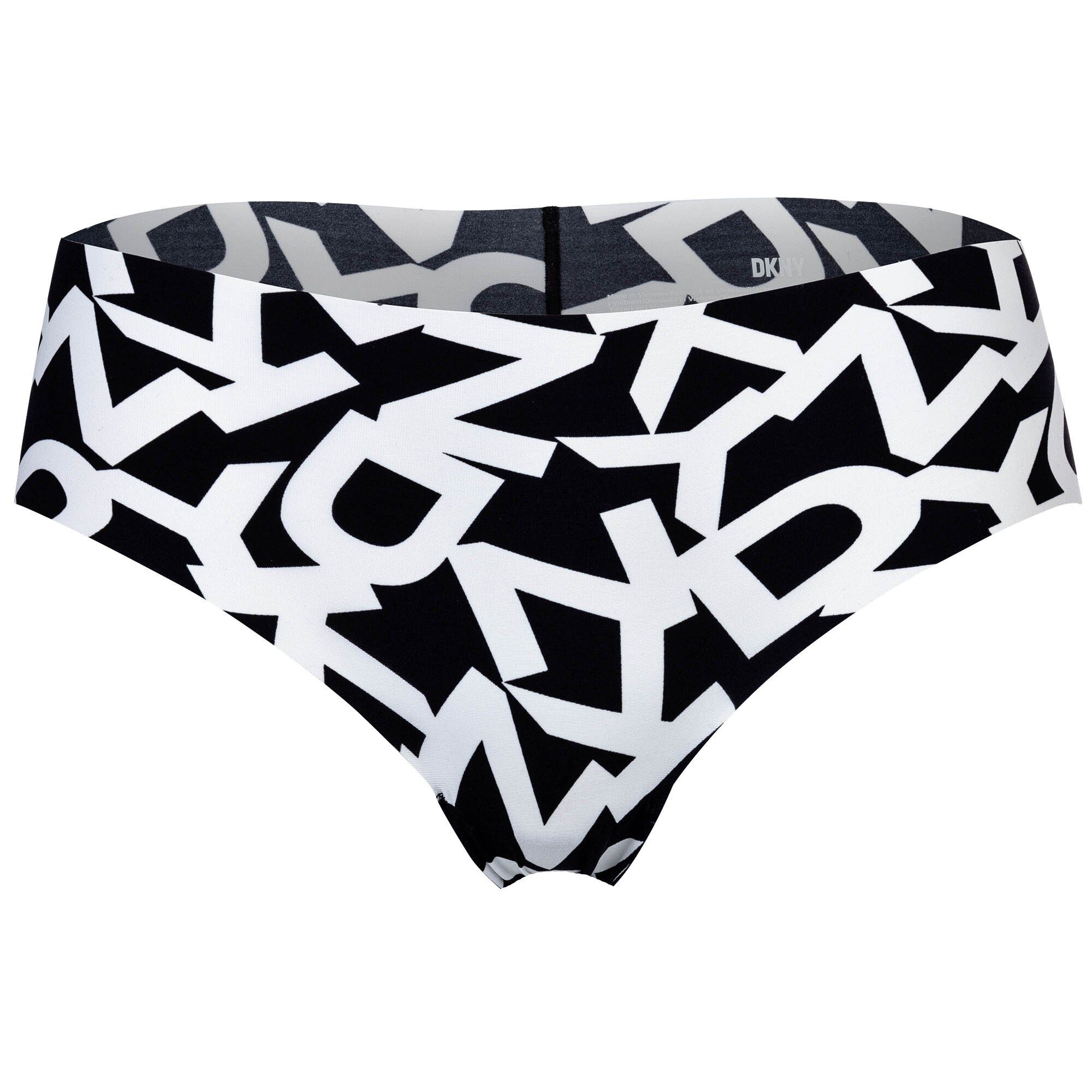 Stretch DKNY Panty, Schwarz/Beige/Weiß Damen 3er-Pack Hipster, Panty -