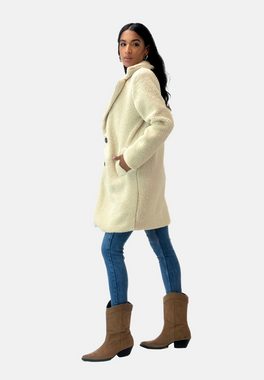 Elara Lederimitatmantel Elara Damen Langer Langer Trenchcoat (1-tlg)