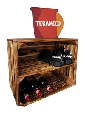 Teramico Holzkiste Schuhregal aus Holzkisten 50 x 40 x 30cm (4Stck), Aufbewahrungsbox