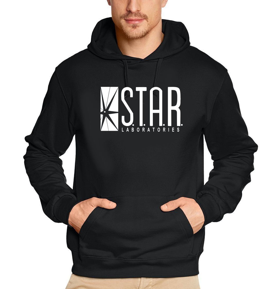 Flash Hoodie STAR Laboratories Sweatshirt mit Kapuze Flash TV S.T.A.R. Hood günstig online kaufen