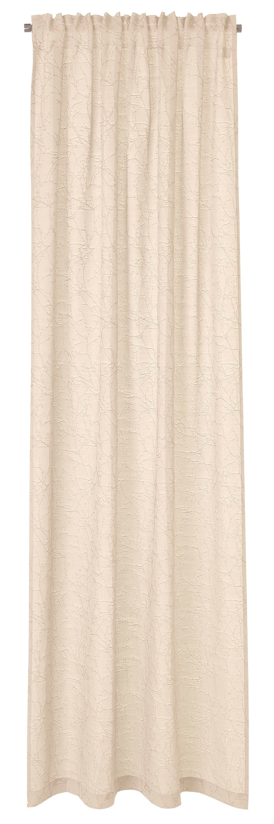 sand mit Schal Jacquard, St), verdeckte (1 245x137, blickdicht, Vinetta, HxB: Vorhang Neutex Schlaufen you!, for verdeckten Schlaufen