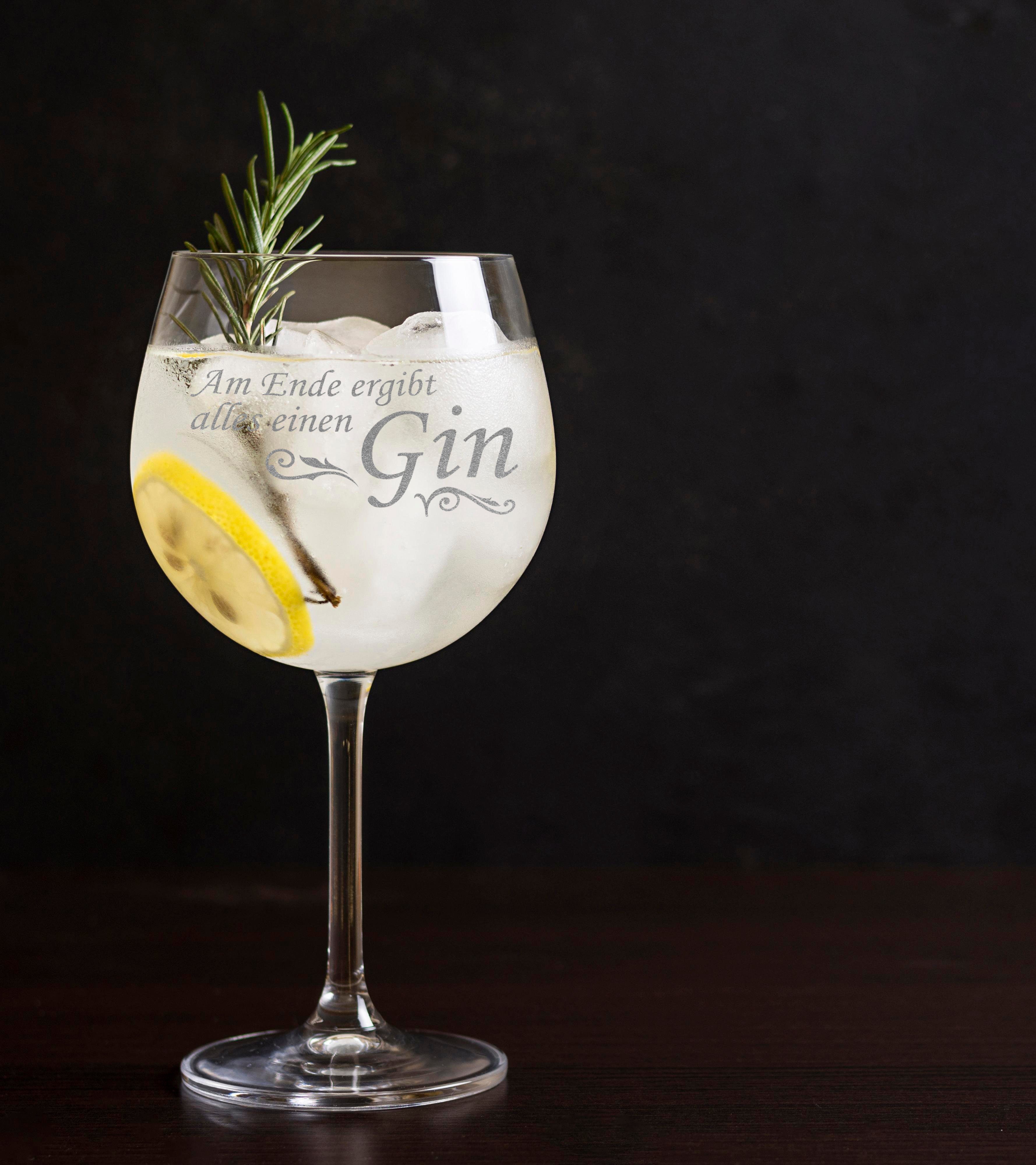 Lasernauten Cocktailglas Gin Glas mit Gravur 630 ml Cocktailglas Ginglas Gin Gläser mit Spruch