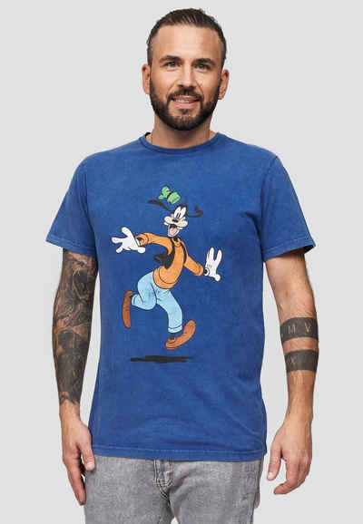 Recovered T-Shirt Disney Excited Goofy GOTS zertifizierte Bio-Baumwolle