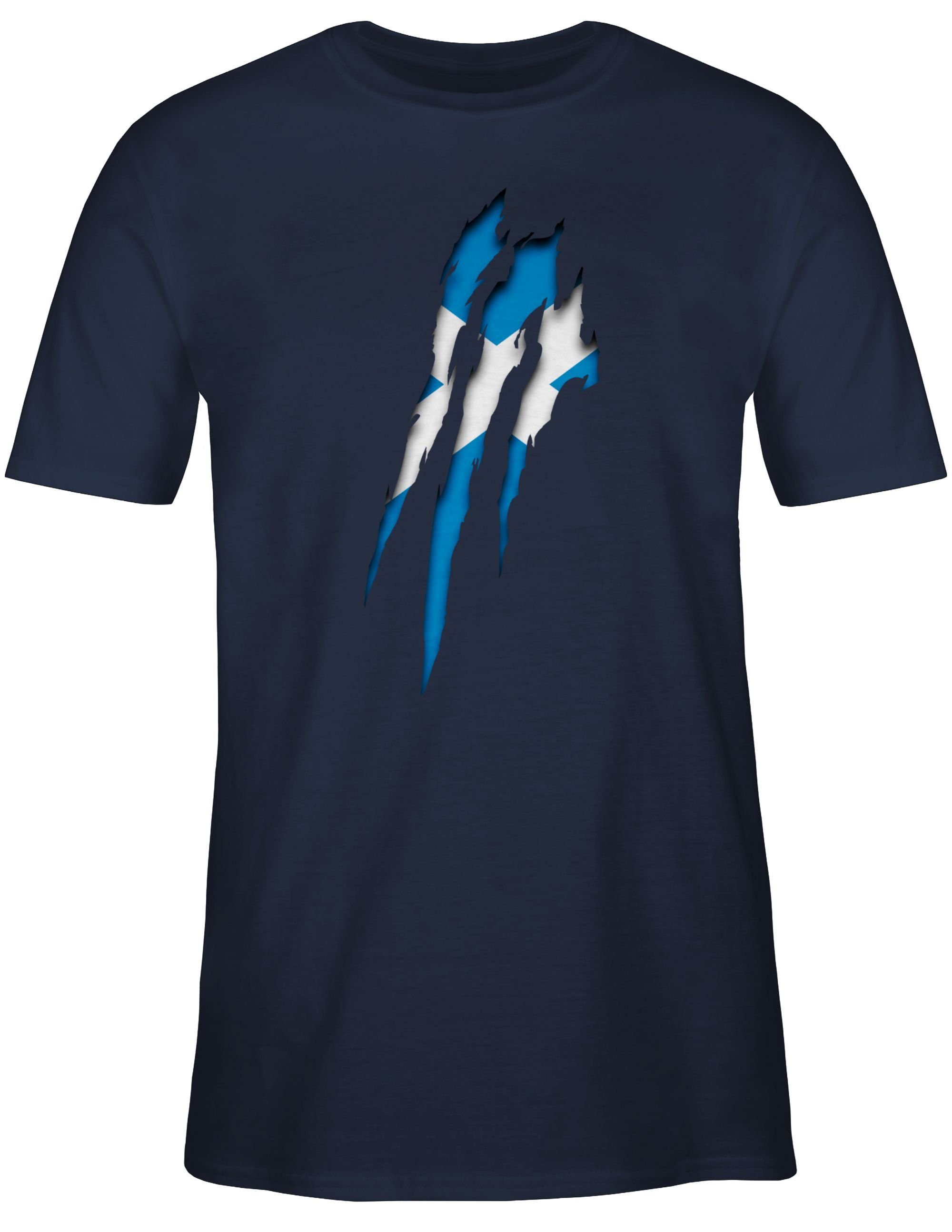 Shirtracer T-Shirt Schottland - Krallenspuren 2026 günstig online kaufen