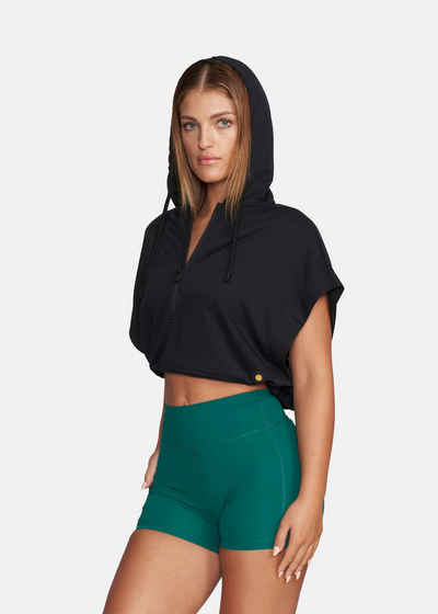 GOLD'S GYM APPAREL Hoodie ALBA Kapuze, nachhaltige Materialien, Saum mit Tunneband