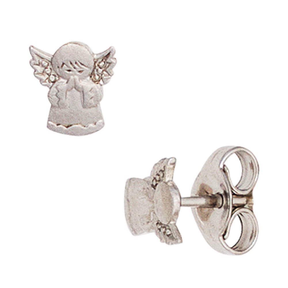 Paar Ohrstecker Ohrstecker betende Engel, 925 Silber, Kinder