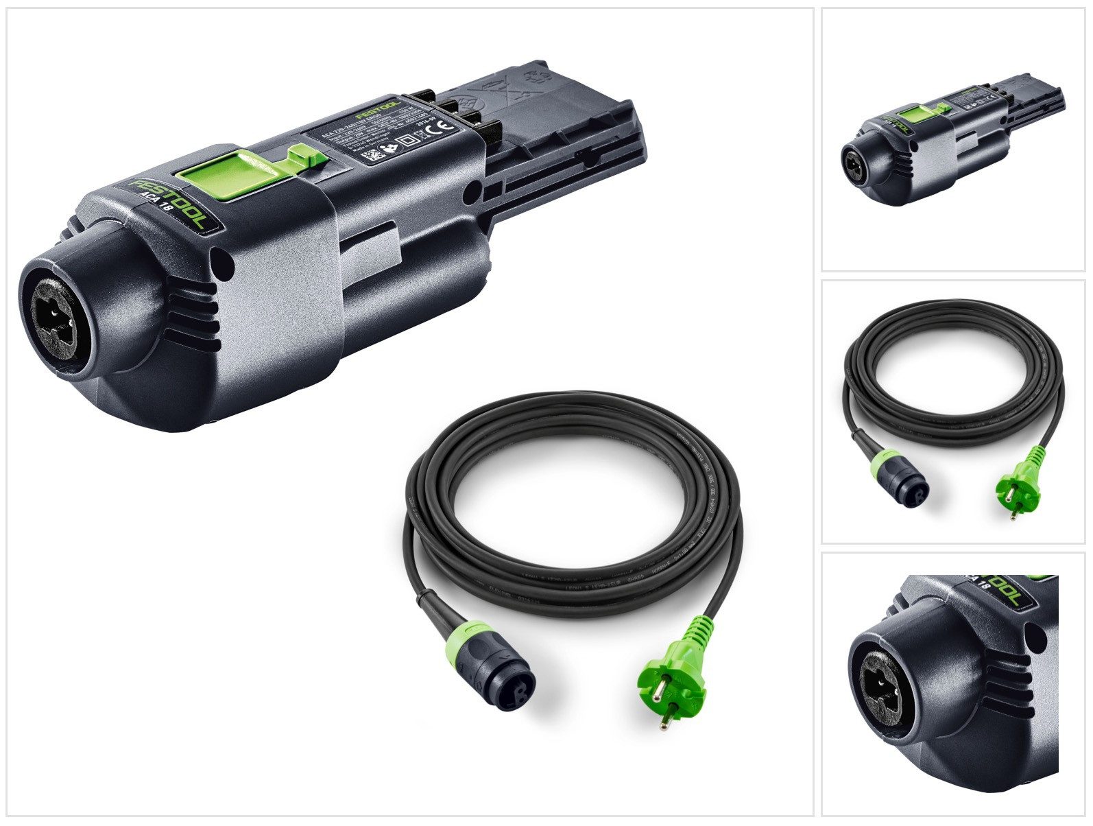 FESTOOL Netzadapter ACA 220-240/18V Ergo für Akku-Schleifer RTSC 400, DTSC 40 Akkupacks
