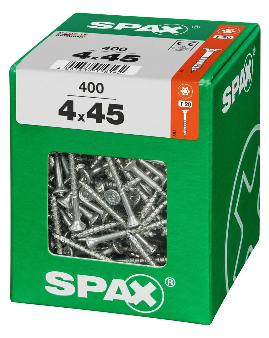 SPAX 4.0 TX 400 Holzbauschraube Spax - 45 mm Universalschrauben 20 x