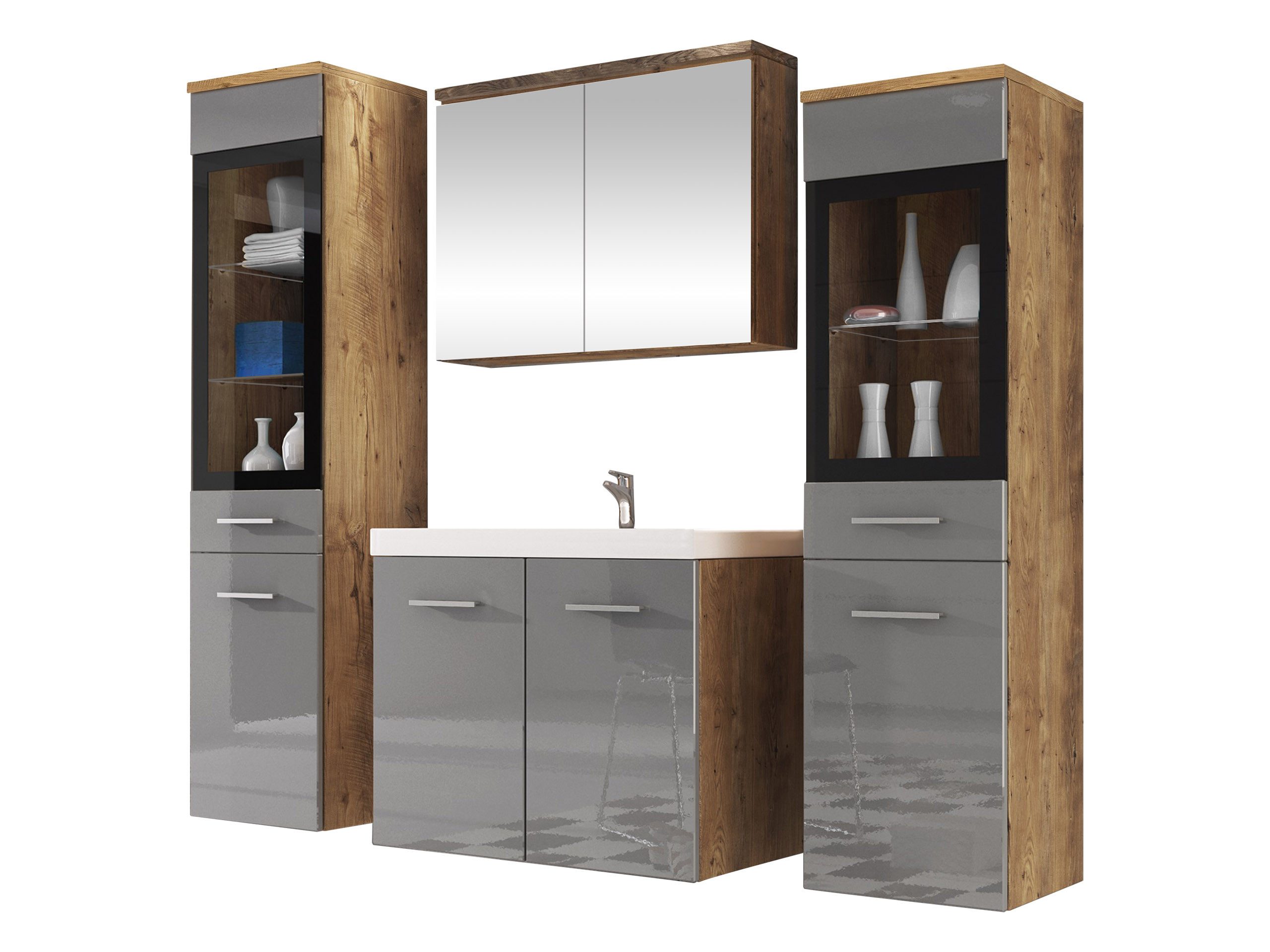 MIRJAN24 Badmöbel-Set Madrit II, (5er-Set, Waschbeckenschrank, günstig online kaufen