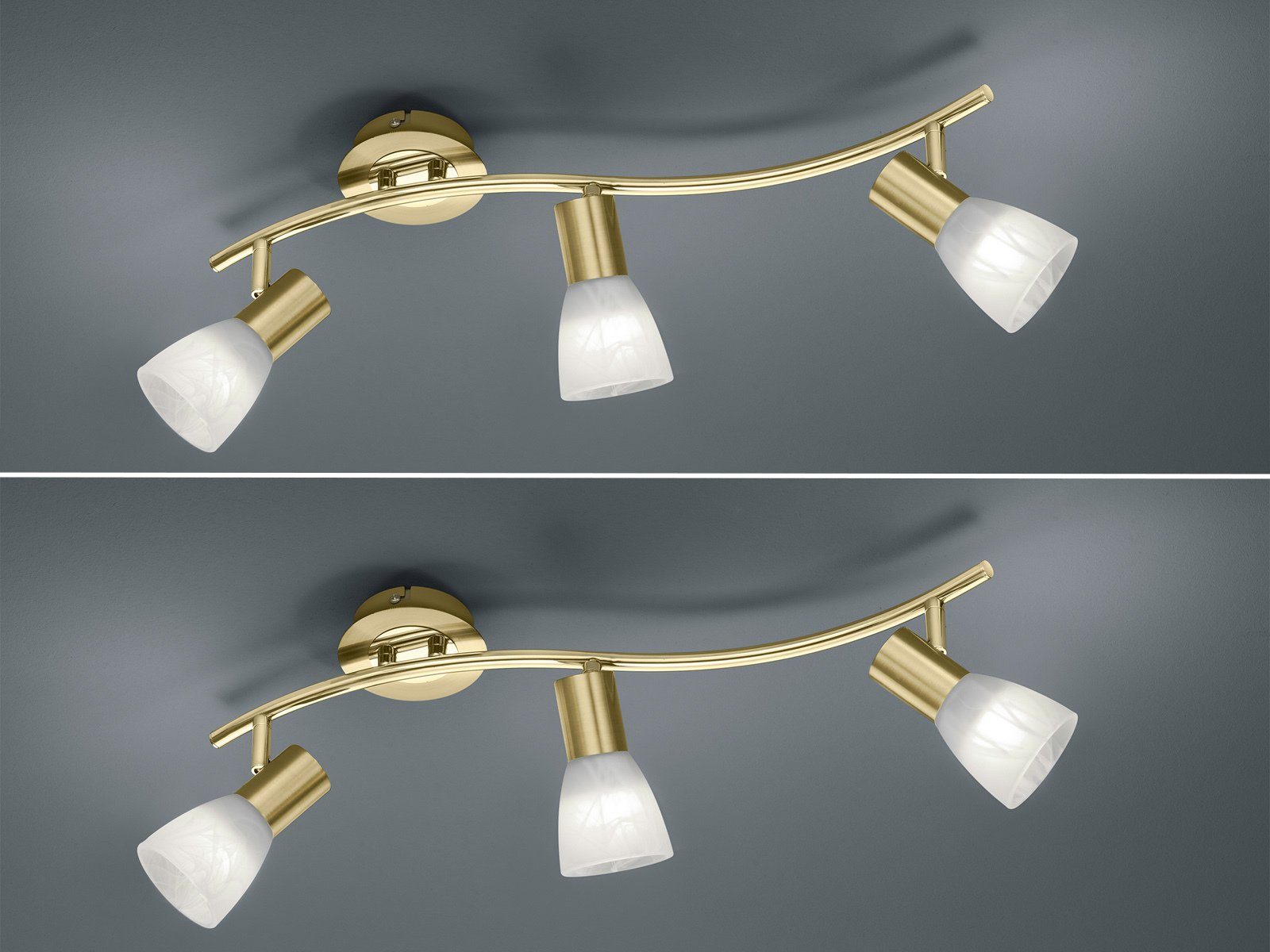 TRIO Leuchten LED Deckenstrahler, LED wechselbar, Warmweiß, Decken-lampe Designklassiker über-n Esstisch & Treppenhaus Breite 55cm