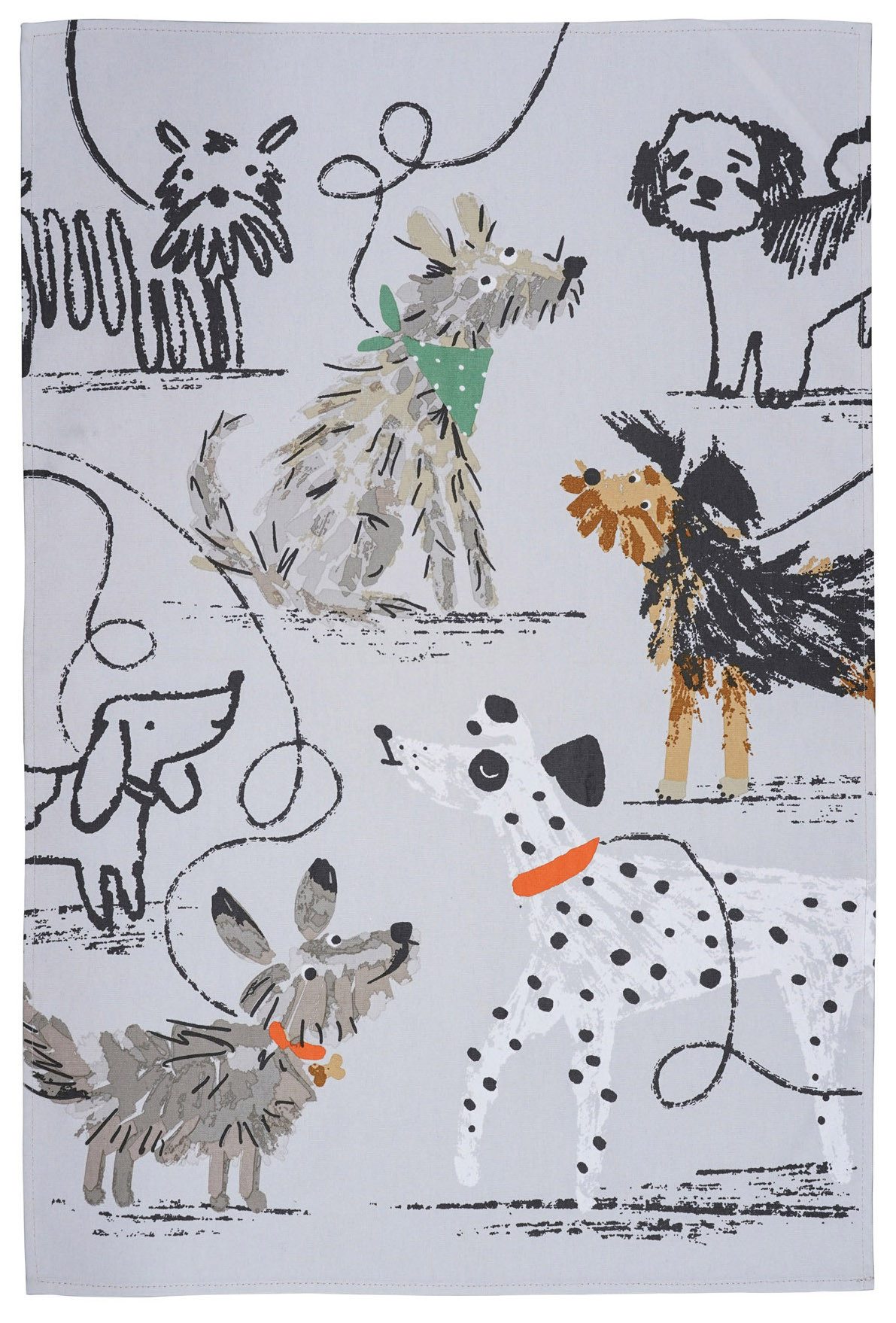 Ulster Weavers Geschirrtuch Dog Days, (Set, 1-tlg., Set), perfekte Ergänzung für Ihre Küche, 100% Baumwolle, 48x74 cm