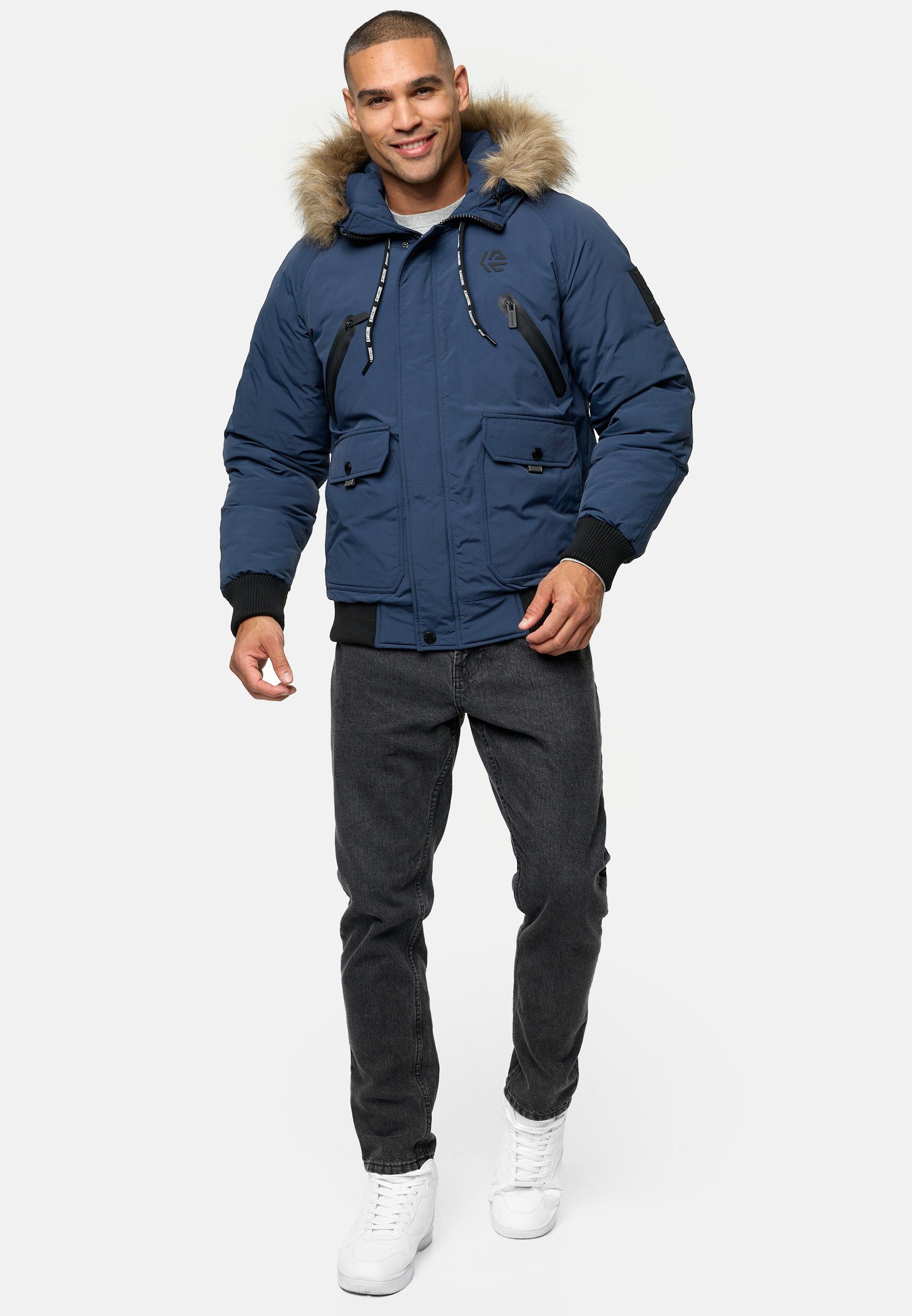 Indicode Winterjacke Herren INZakai Jacke Winter Herrenjacke