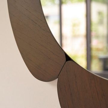 Tikamoon Spiegel Sara Spiegel mit dunklem Mindiholz-Rahmen 110 x 110 cm